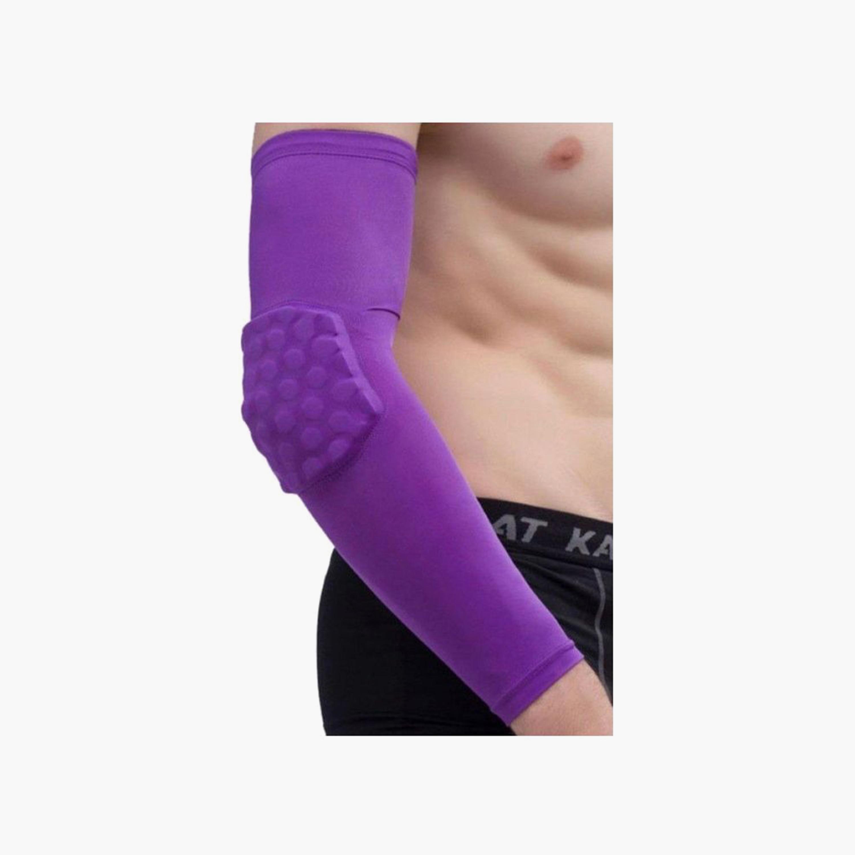 Honeycomb Compression Arm Guard, 30 cm - Purple-sports-gear-gym-image-4