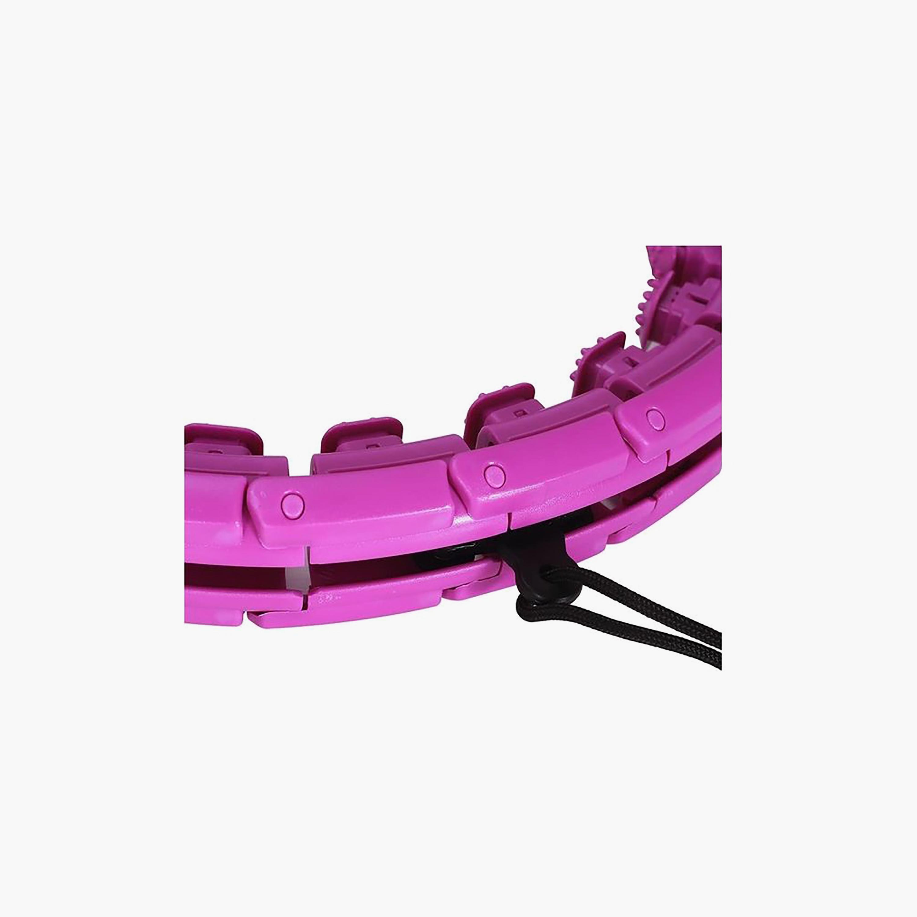 Smart Counting Glowing Fitness Hula Hoop, 38.2 x 38 x 10.6 cm - Purple-sports-gear-gym-image-2