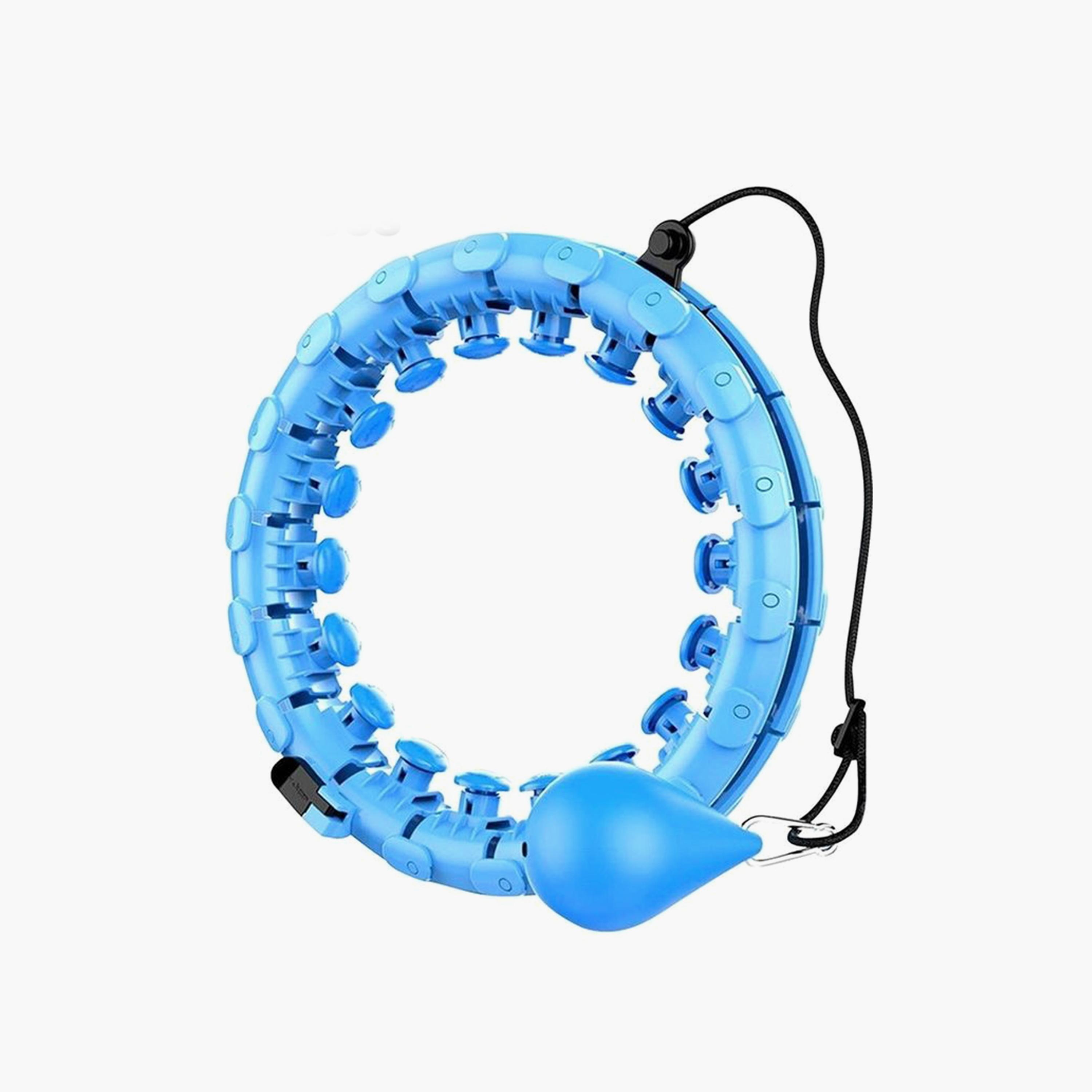 Smart Counting Glowing Fitness Hula Hoop - Blue-sports-gear-gym-image-1