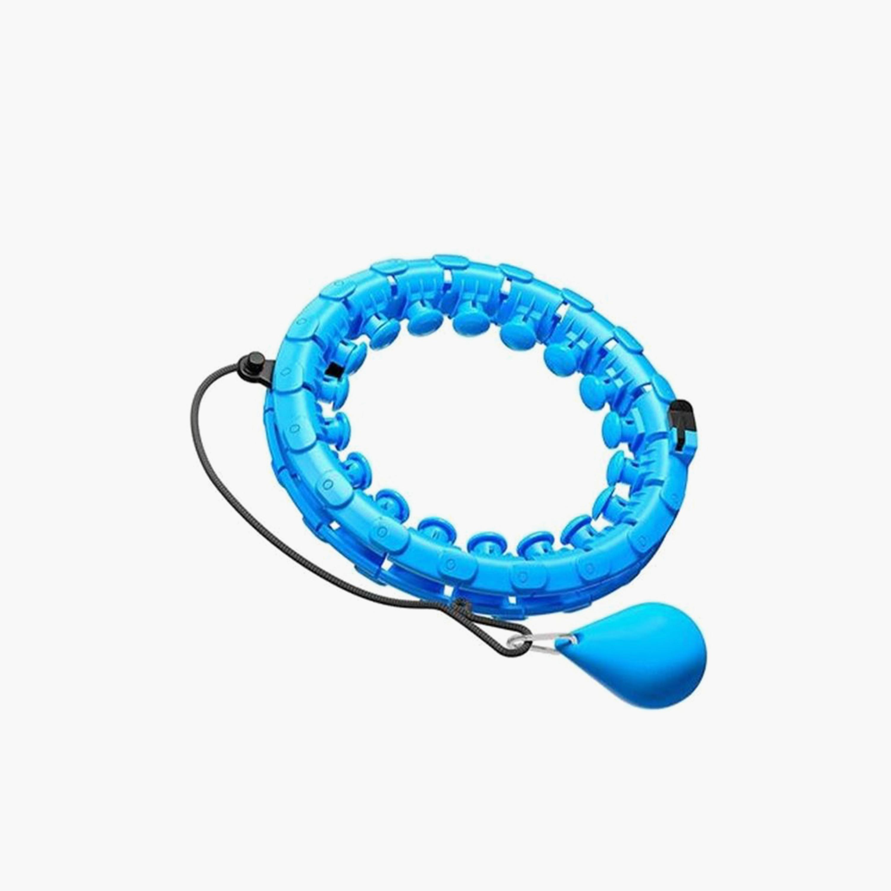 Smart Counting Glowing Fitness Hula Hoop - Blue-sports-gear-gym-image-2