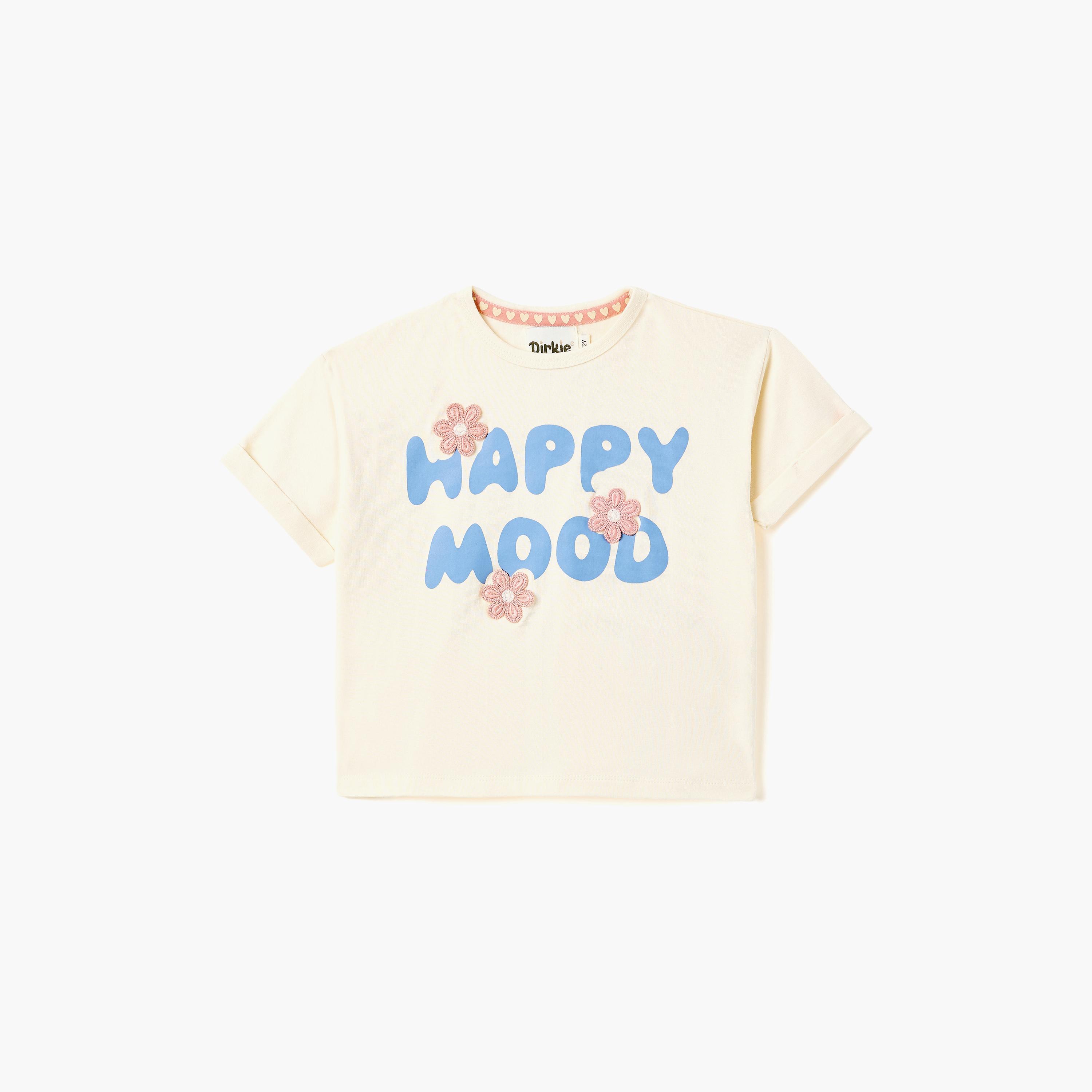 طقم بلوزة "Happy Mood" بتفاصيل كشكشة وطبعة دعسوقة مع شورت من ديركجي-girls-clothing-setsandcoords-image-7
