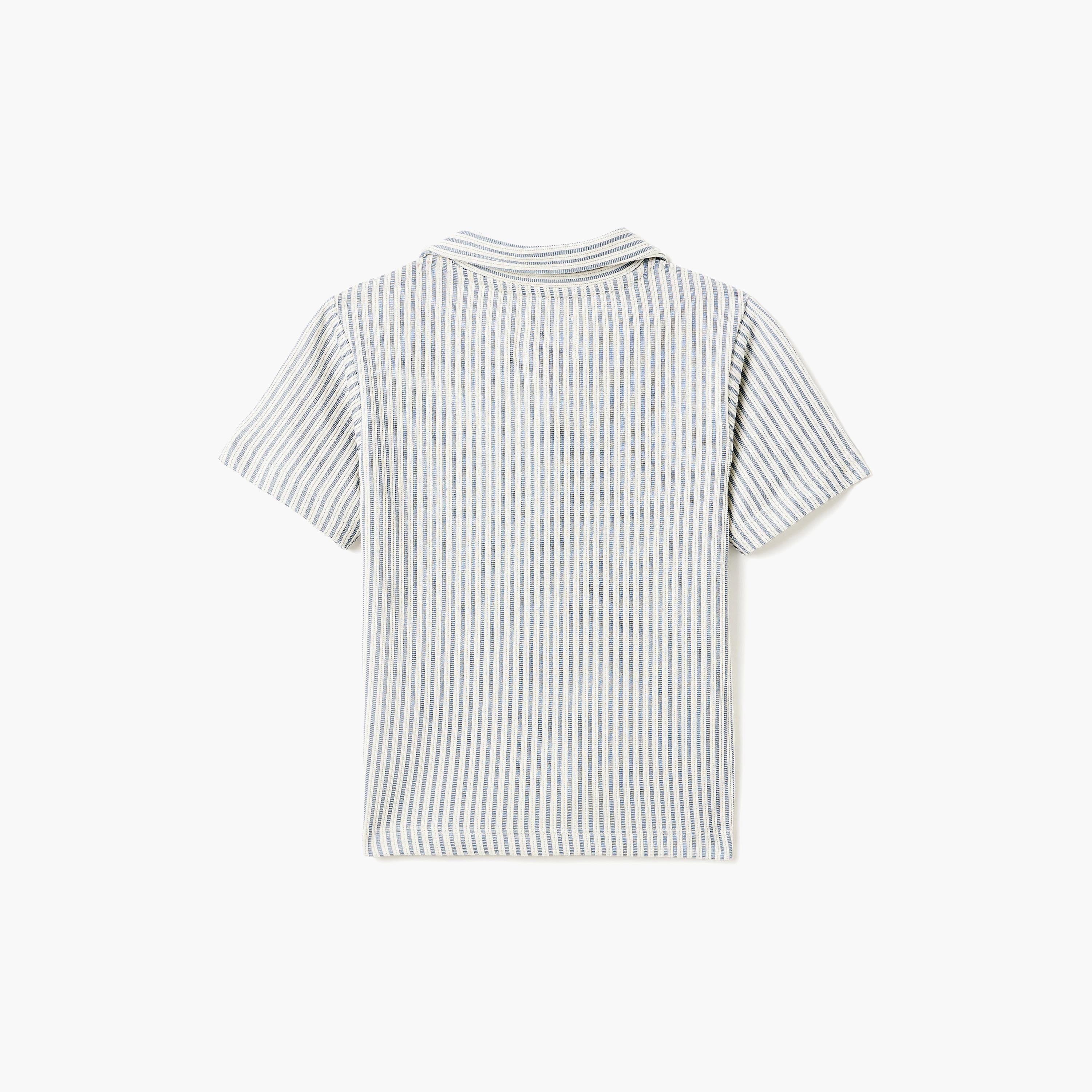 طقم قميص وشورت من قماش سيريساكر - مخطط أزرق من ديركجي-boys-clothing-setsandcoords-image-3