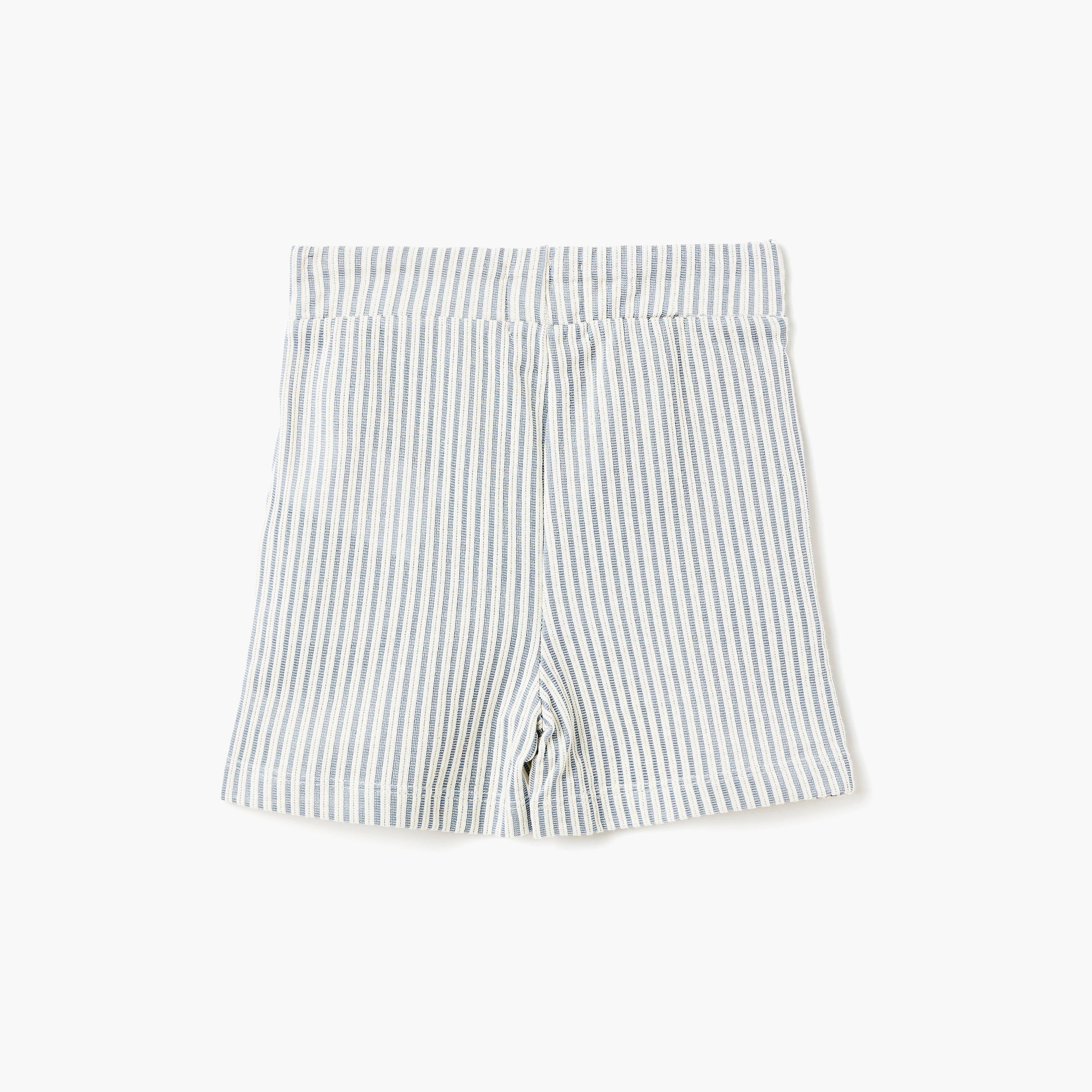 طقم قميص وشورت من قماش سيريساكر - مخطط أزرق من ديركجي-boys-clothing-setsandcoords-image-5
