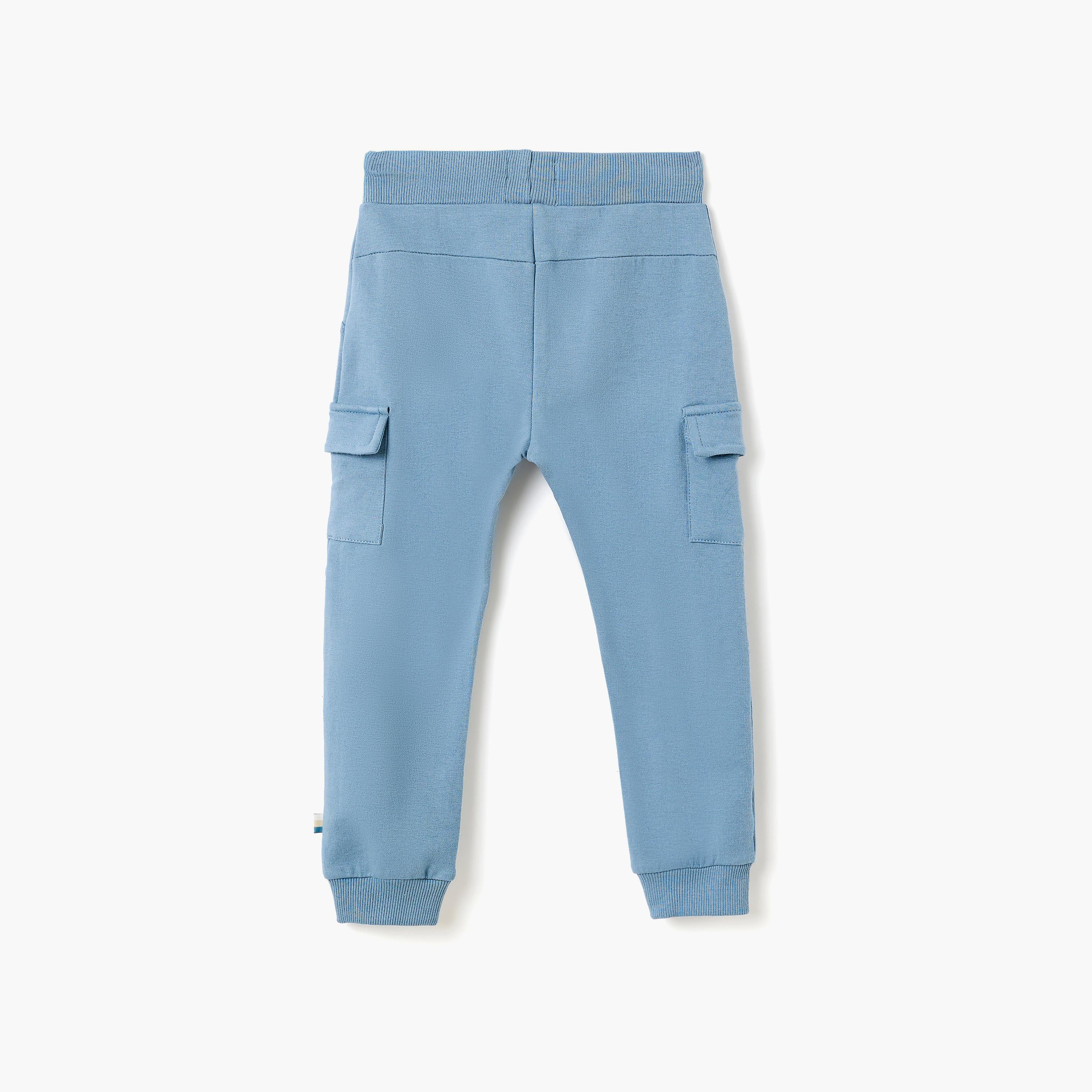 Dirkje Safari Adventure Henley Tee & Blue Cargo Jogger Set-boys-clothing-setsandcoords-image-5