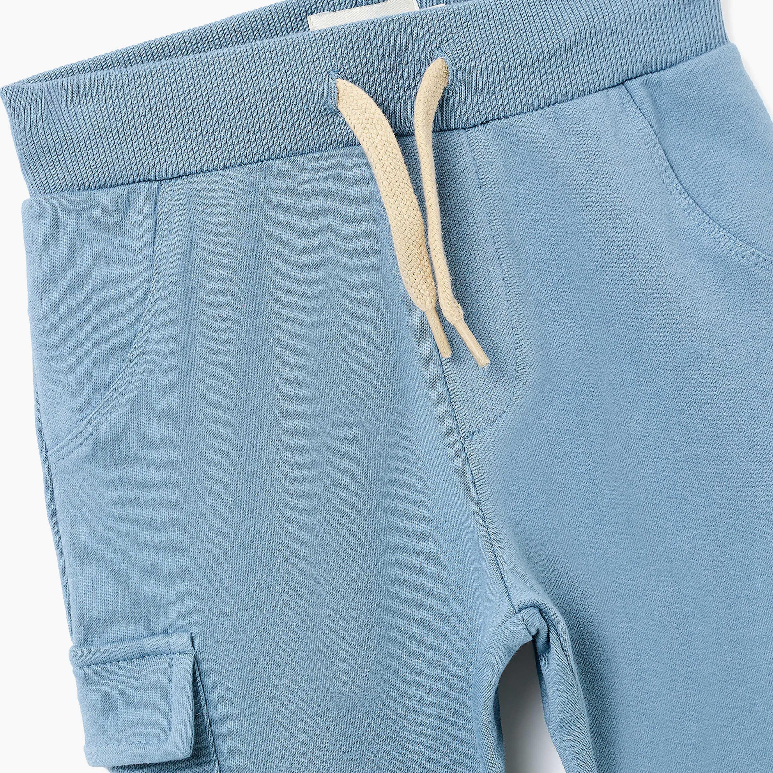 Dirkje Safari Adventure Henley Tee & Blue Cargo Jogger Set-boys-clothing-setsandcoords-image-9