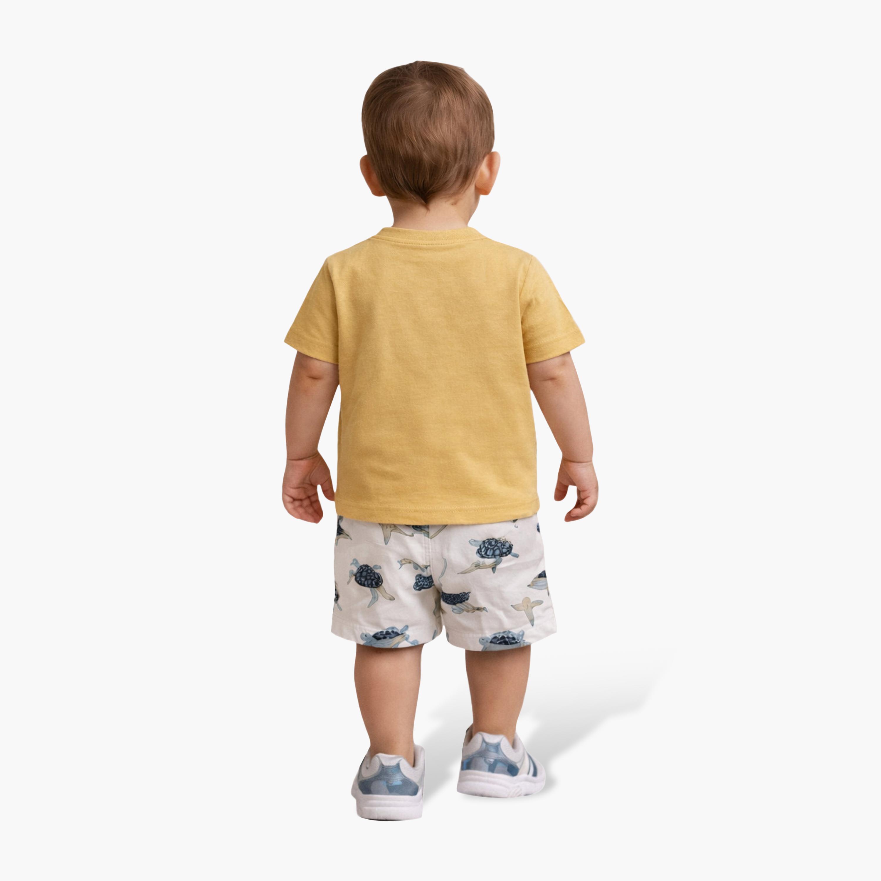Dirkje Surfing Turtles Tee & Drawcord Shorts Set-baby-boys-clothing-setsandcoords-image-3