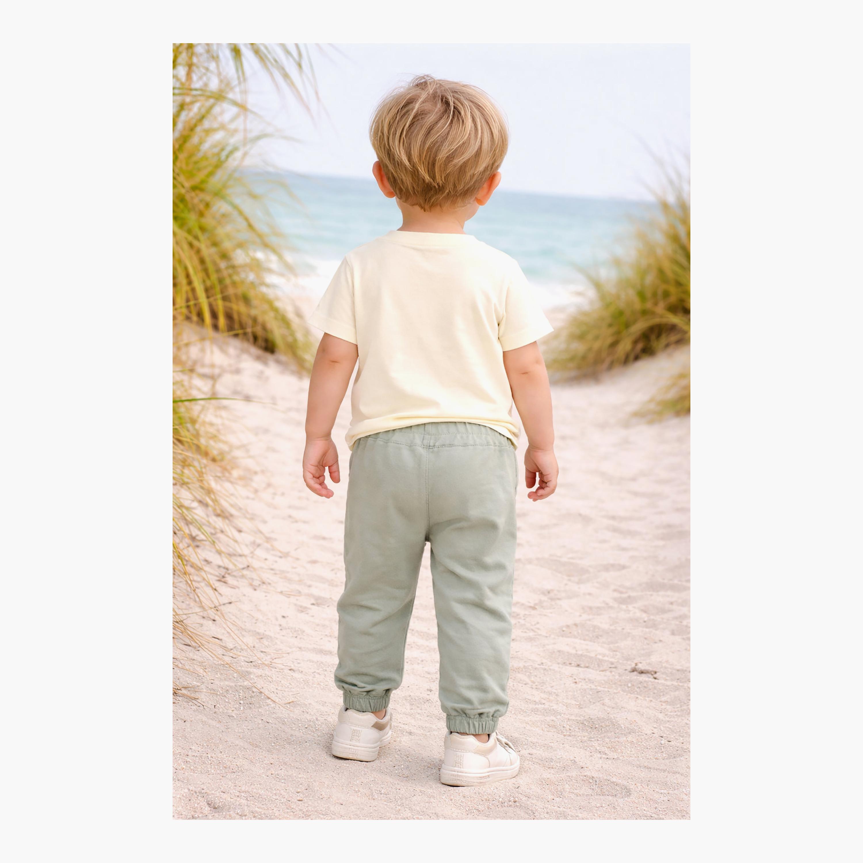 Dirkje Surf Club Palm-Print Tee & Rib-Knit Joggers Set-boys-clothing-setsandcoords-image-7