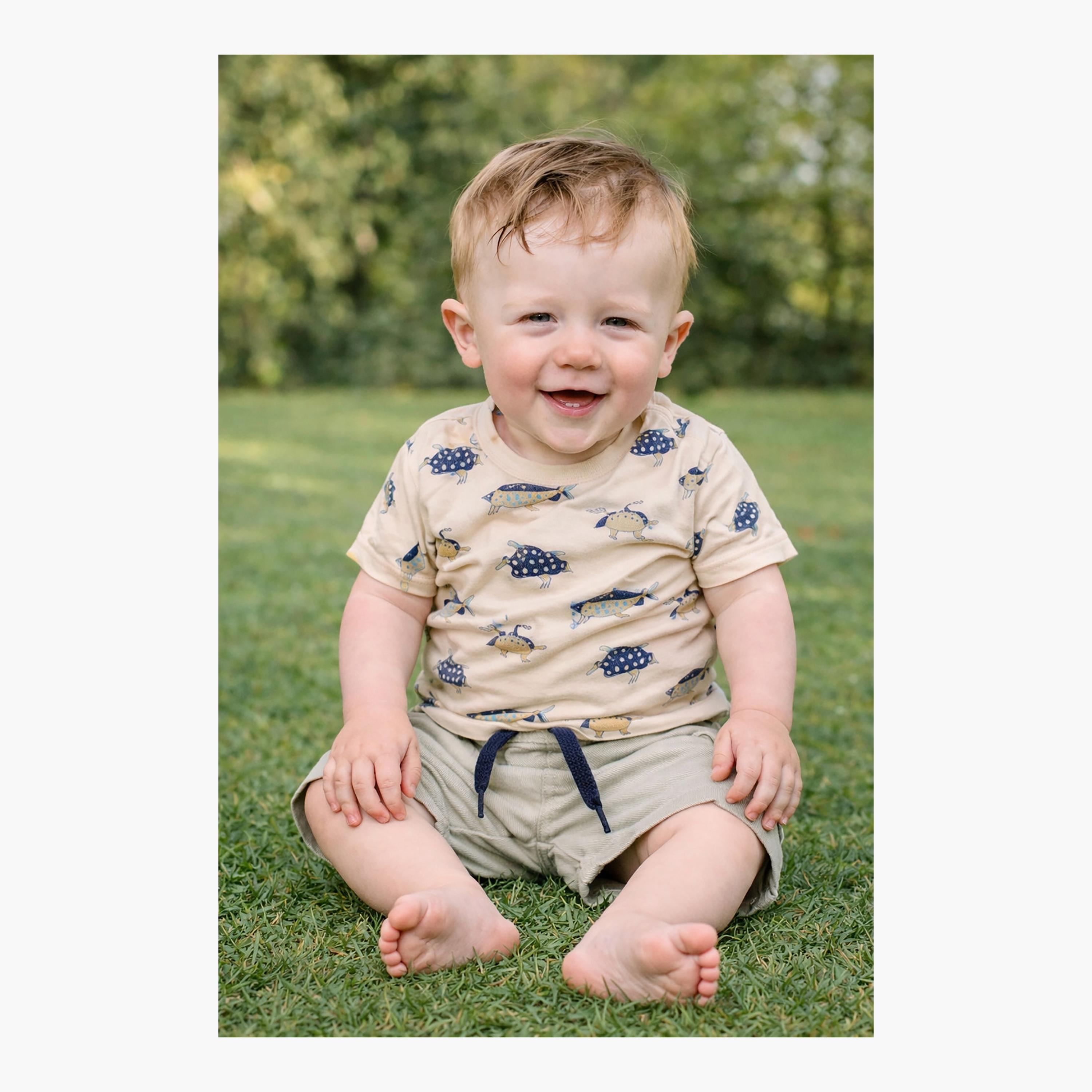 Dirkje Turtle Surf All-Over Print Tee & Pocket-Shorts Set-boys-clothing-setsandcoords-image-7