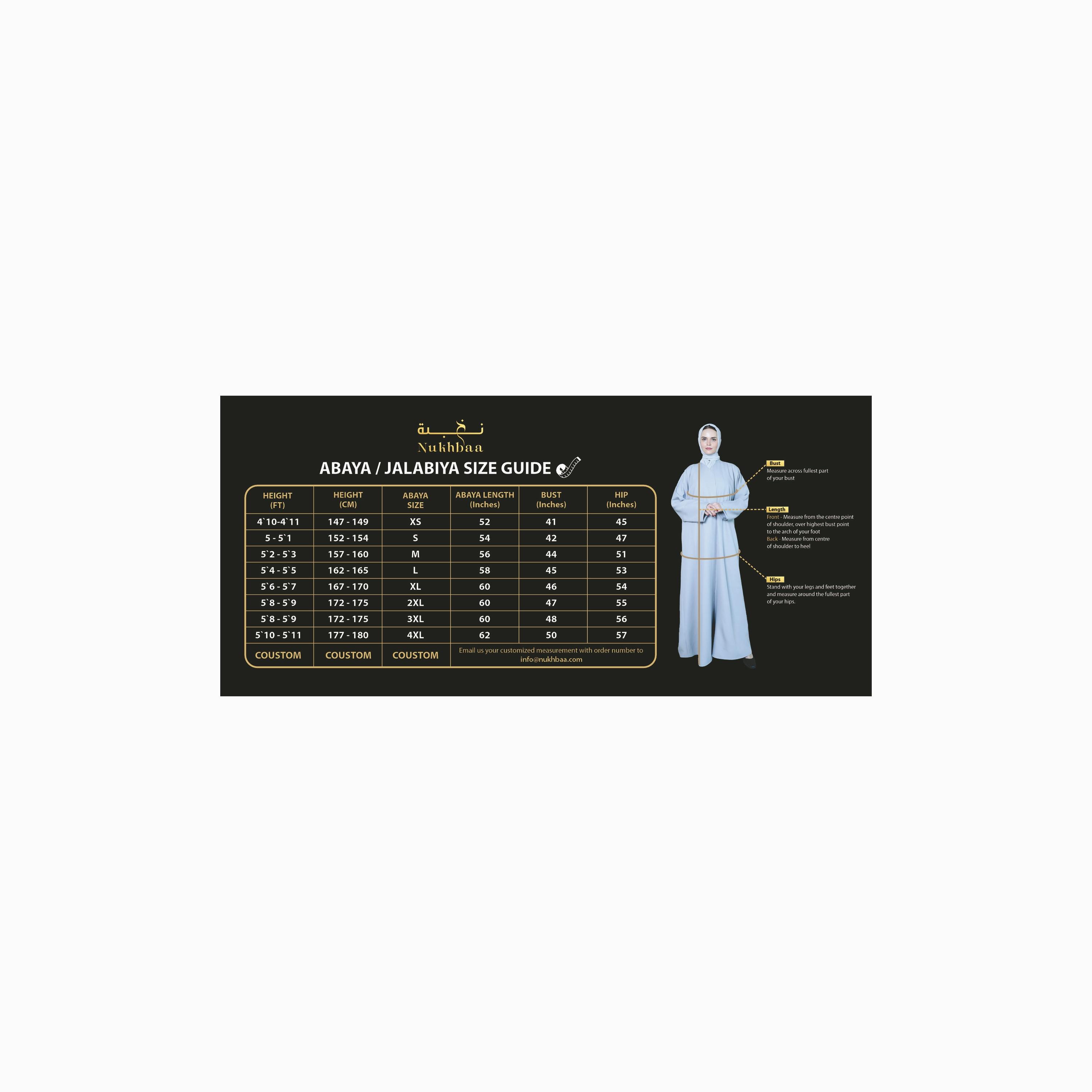 نخبه عباية ميتاليك مع حجاب-women-arabicclothing-abayas-image-5