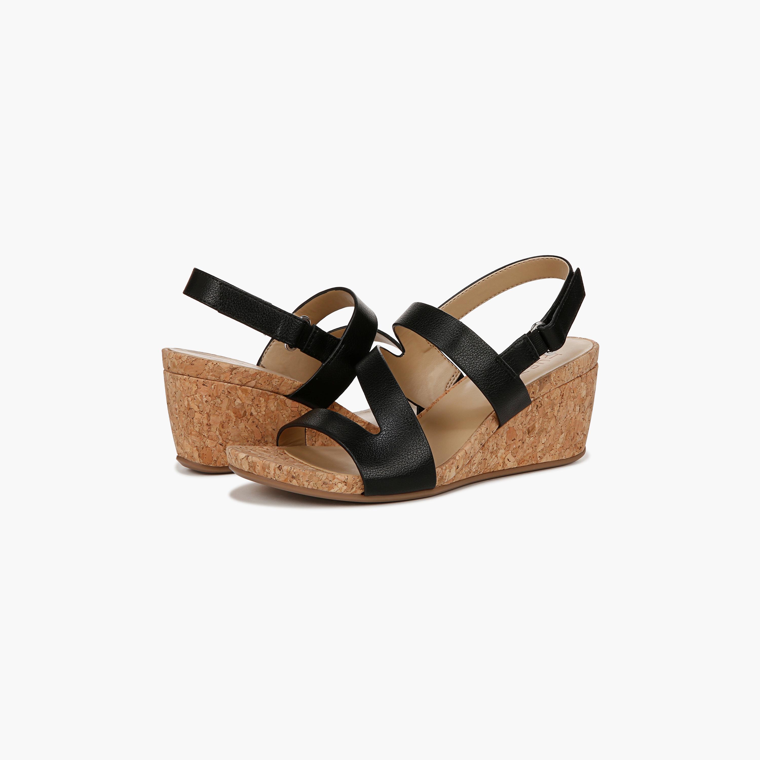 Naturalizer Hook & Loop Wedge Sandals with Strap Accent | NAADRIA-women-shoes-heels-image-2