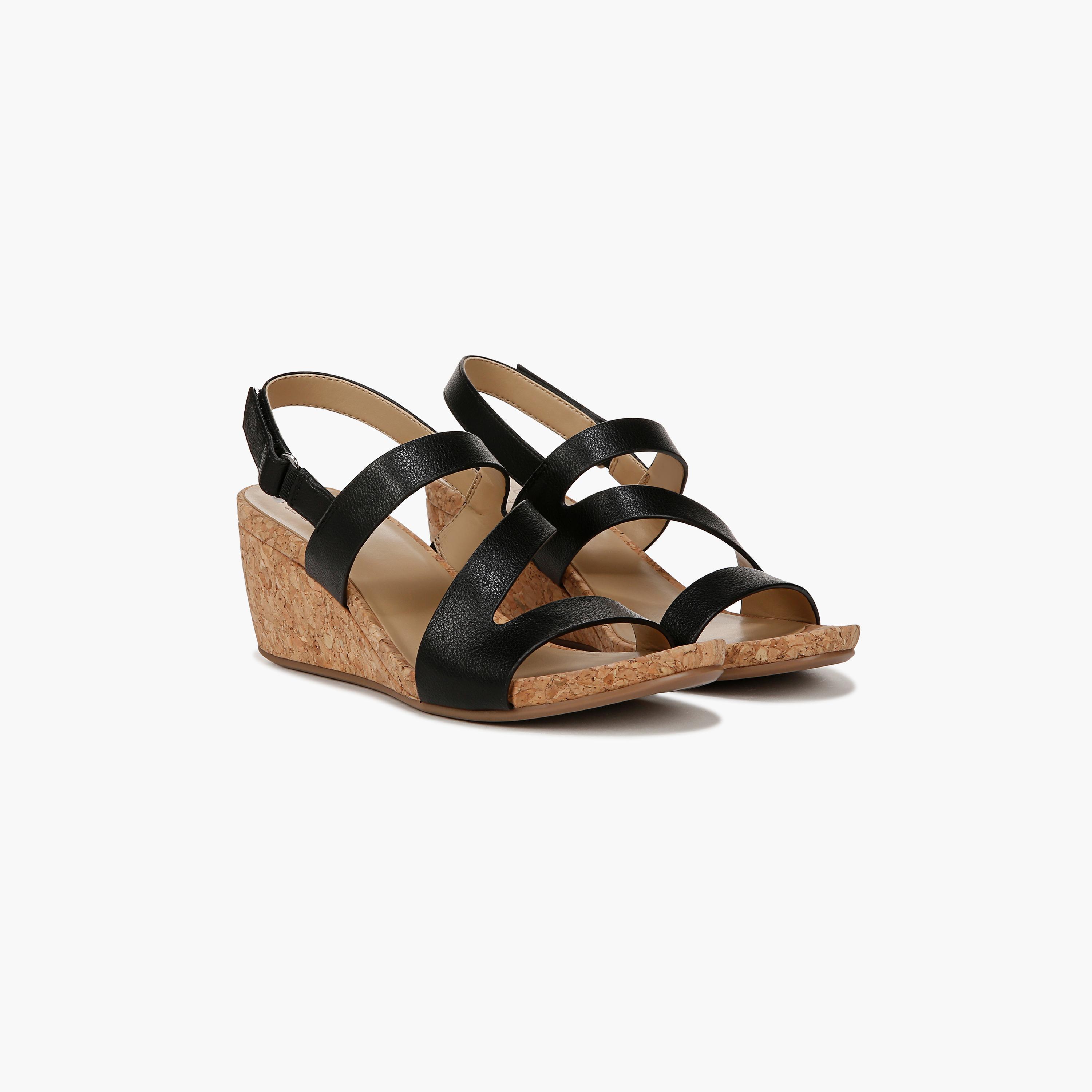 Naturalizer Hook & Loop Wedge Sandals with Strap Accent | NAADRIA-women-shoes-heels-image-3