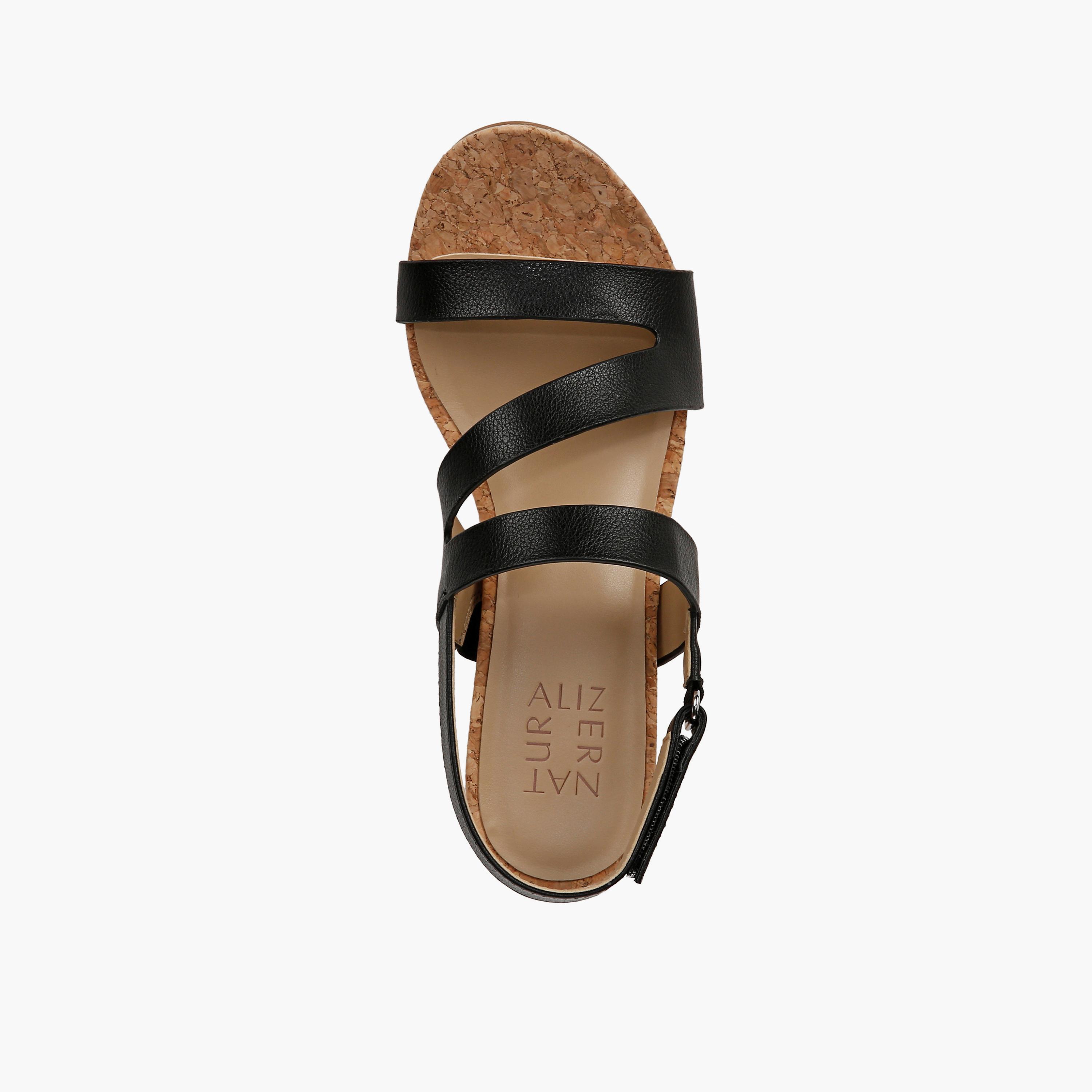 Naturalizer Hook & Loop Wedge Sandals with Strap Accent | NAADRIA-women-shoes-heels-image-8