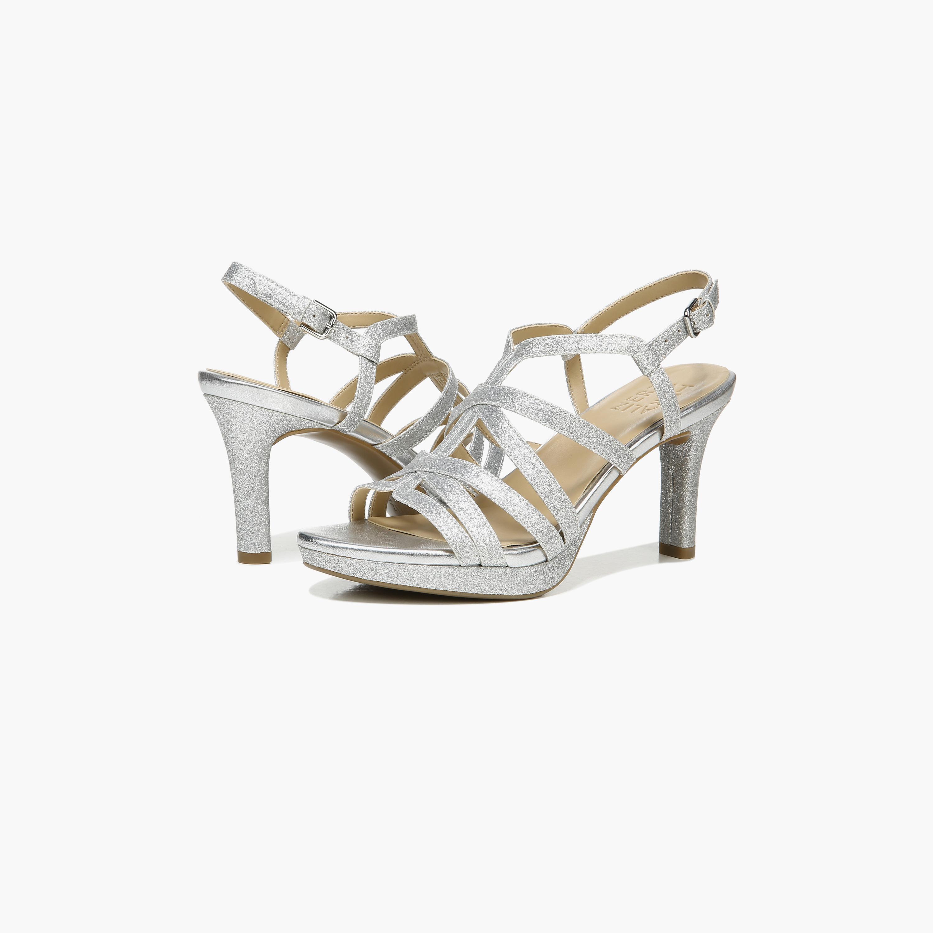 Naturalizer Glitter Platform Heel Sandals with Strap Accent | NABAYLOR-women-shoes-heels-image-2