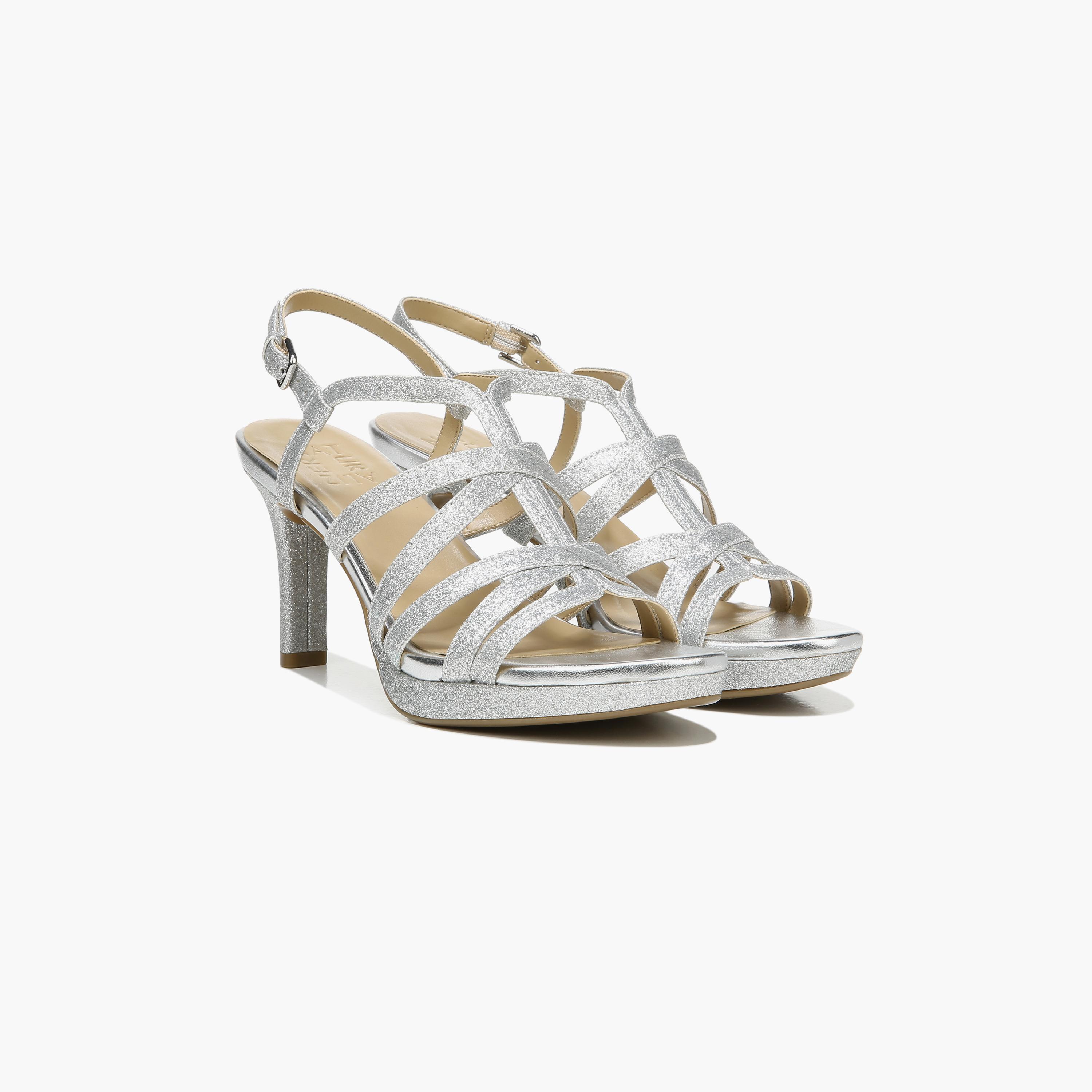 Naturalizer Glitter Platform Heel Sandals with Strap Accent | NABAYLOR-women-shoes-heels-image-3