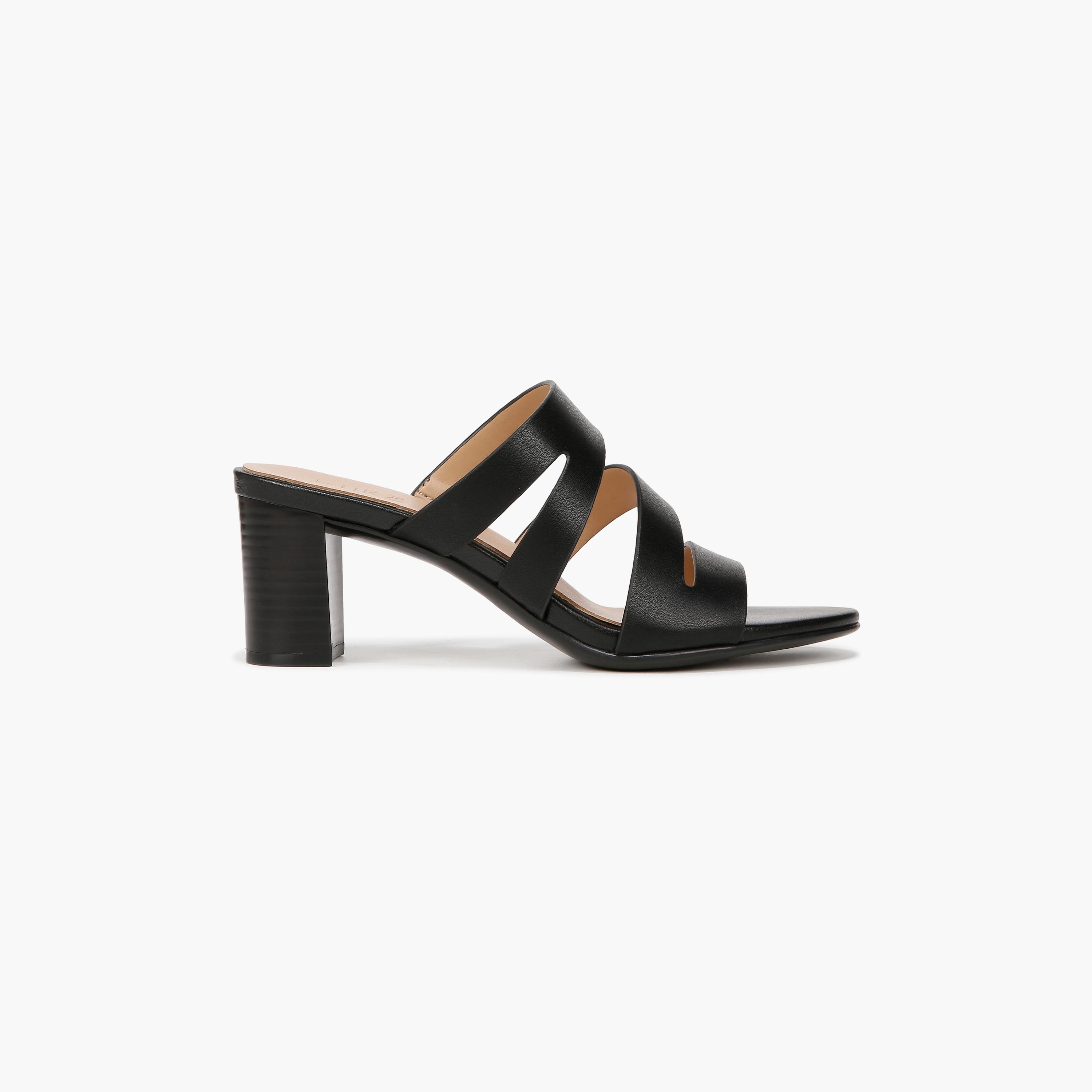 Naturalizer Slip On Block Heels with Strap Accent | NABEAMING-women-shoes-heels-image-4