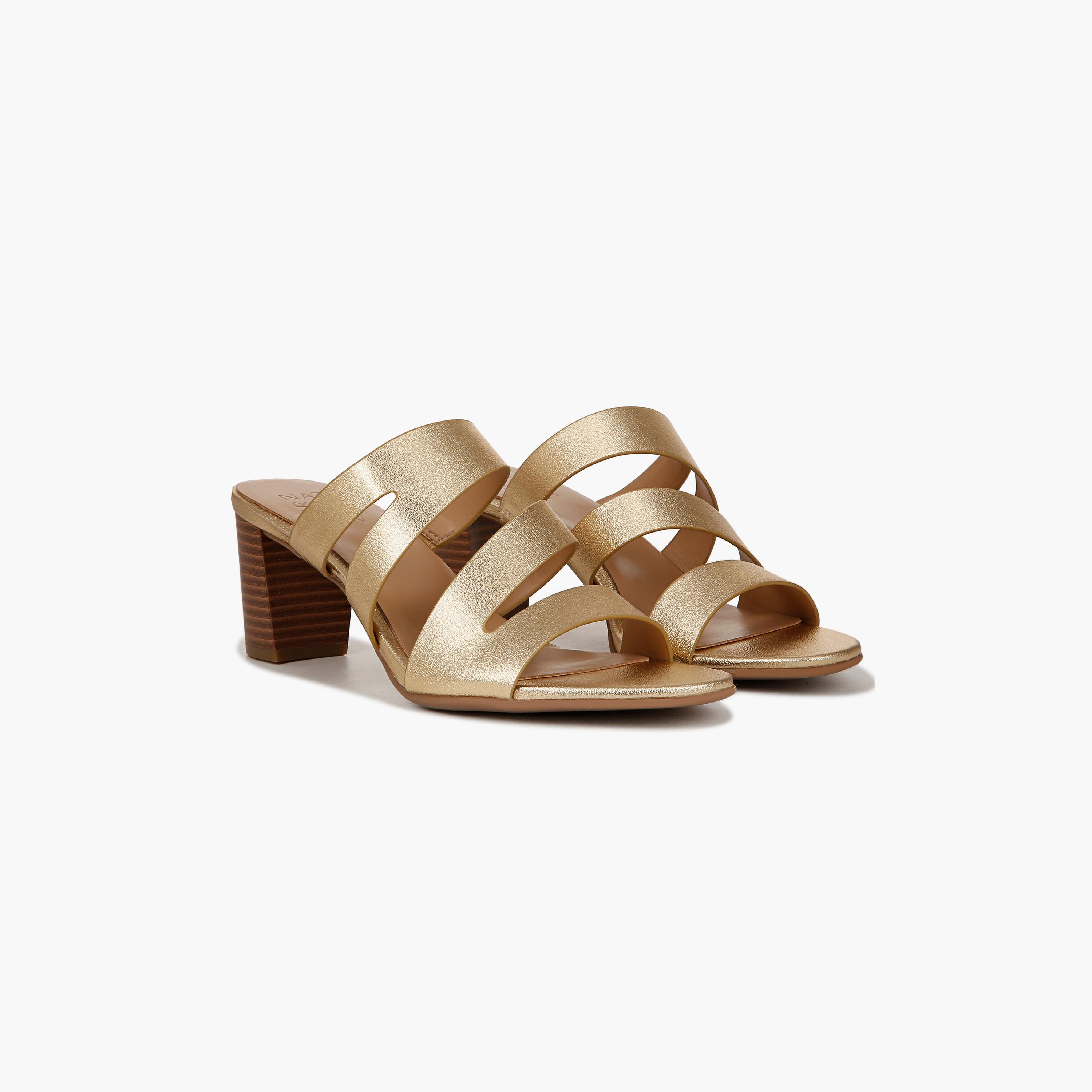 Naturalizer Slip On Block Heels with Strap Accent | NABEAMING-women-shoes-heels-image-3