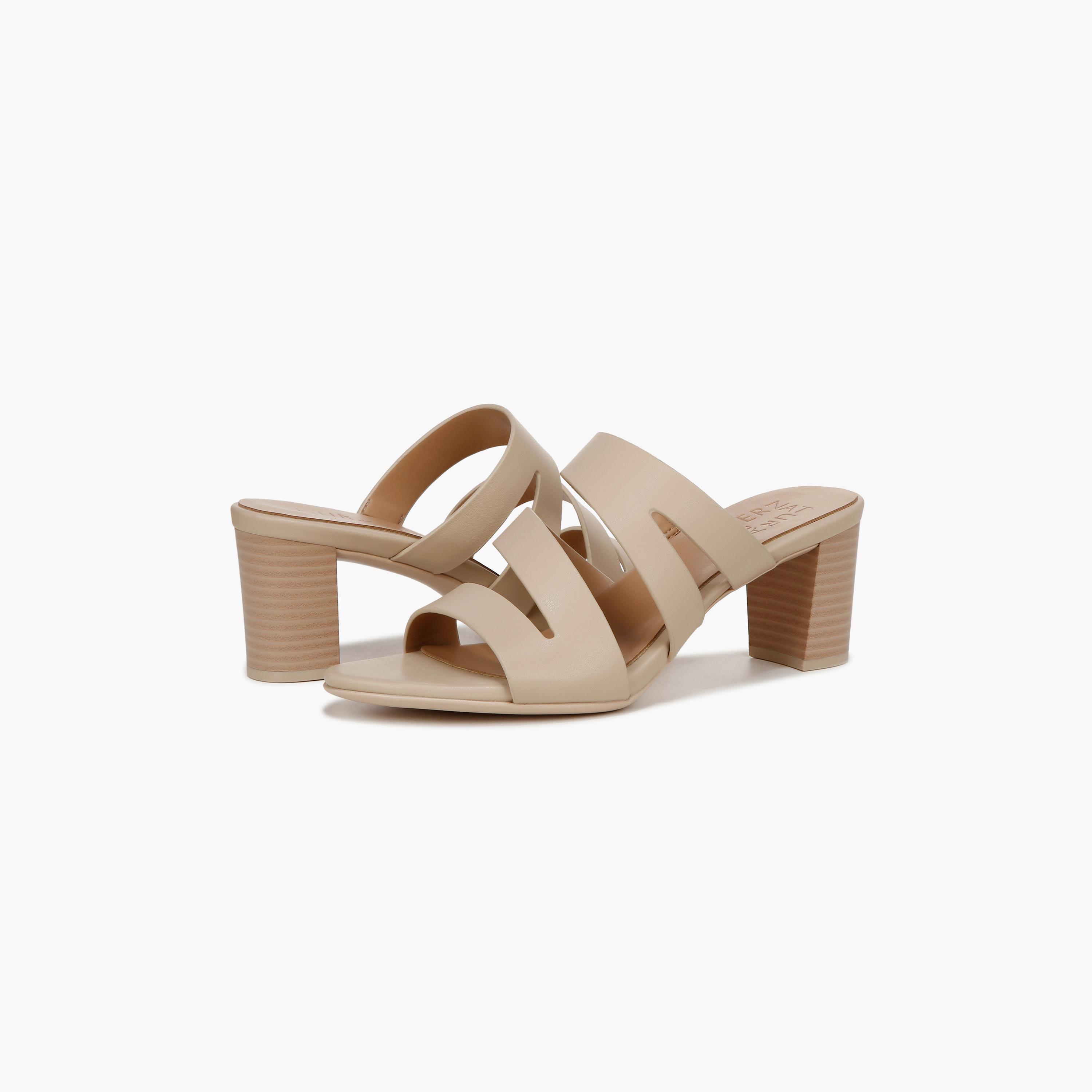 Naturalizer Slip On Block Heels with Strap Accent | NABEAMING-women-shoes-heels-image-12