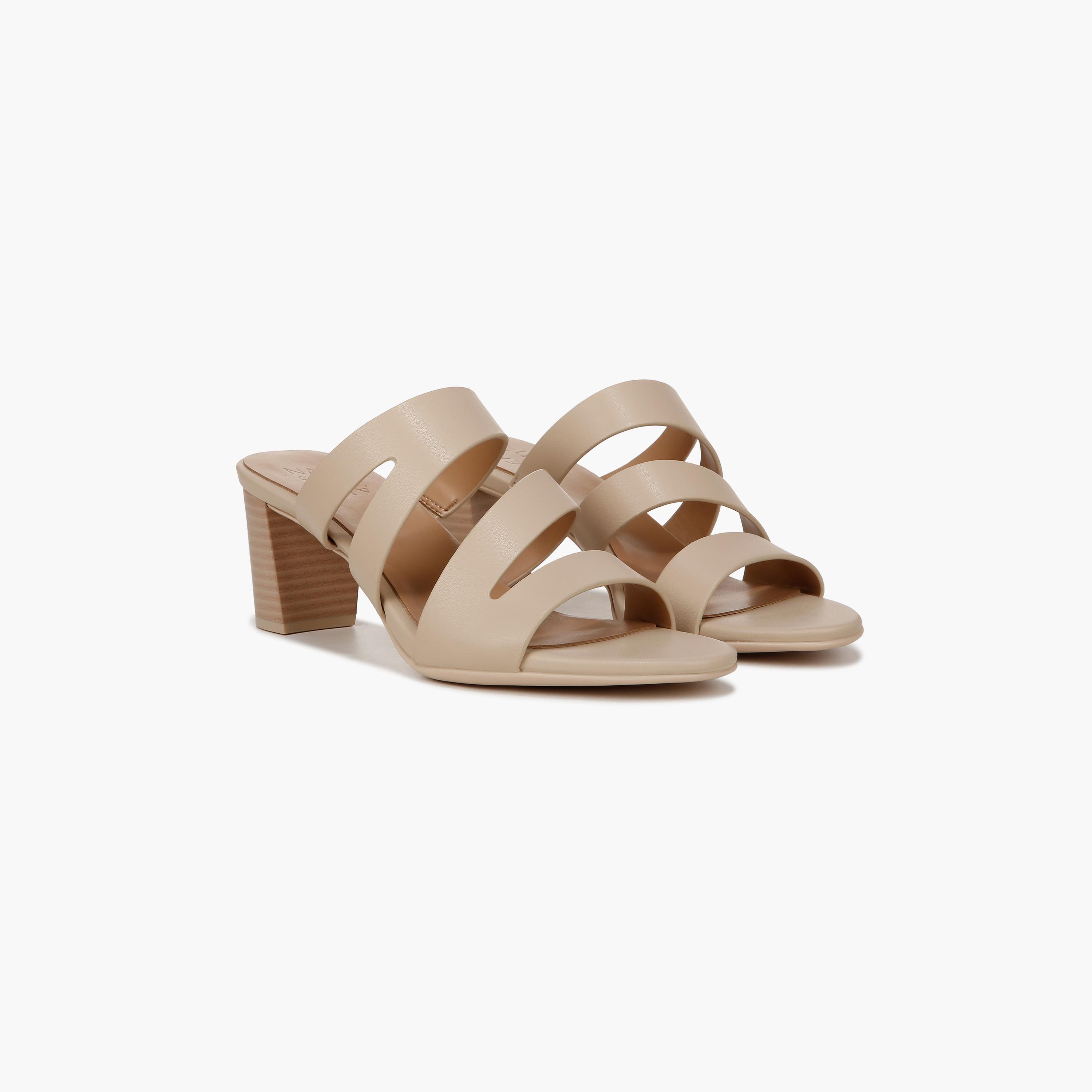 Naturalizer Slip On Block Heels with Strap Accent | NABEAMING-women-shoes-heels-image-13