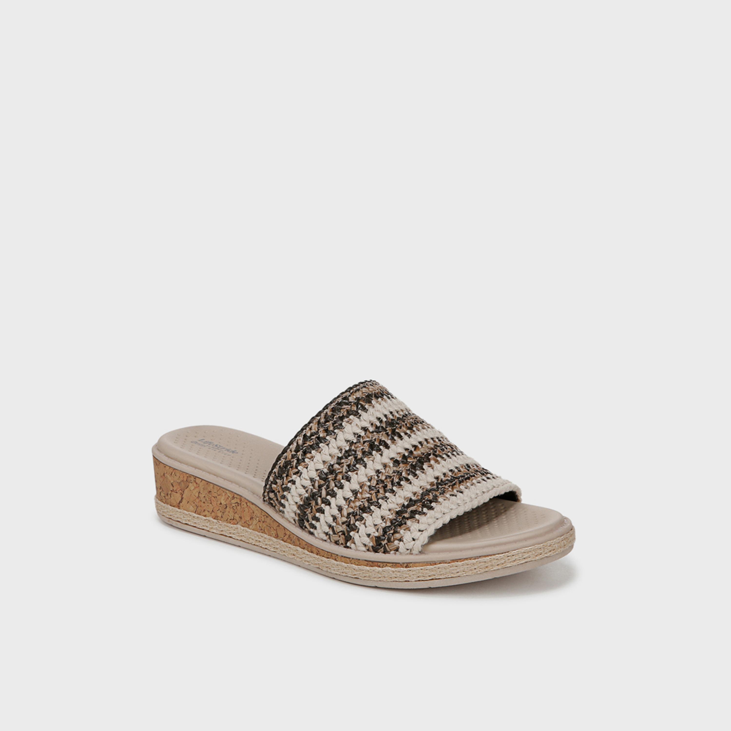 Naturalizer Women's Slip-On Wedge Slide Sandals | NABREEZY-women-shoes-sandals-heeled-image-1