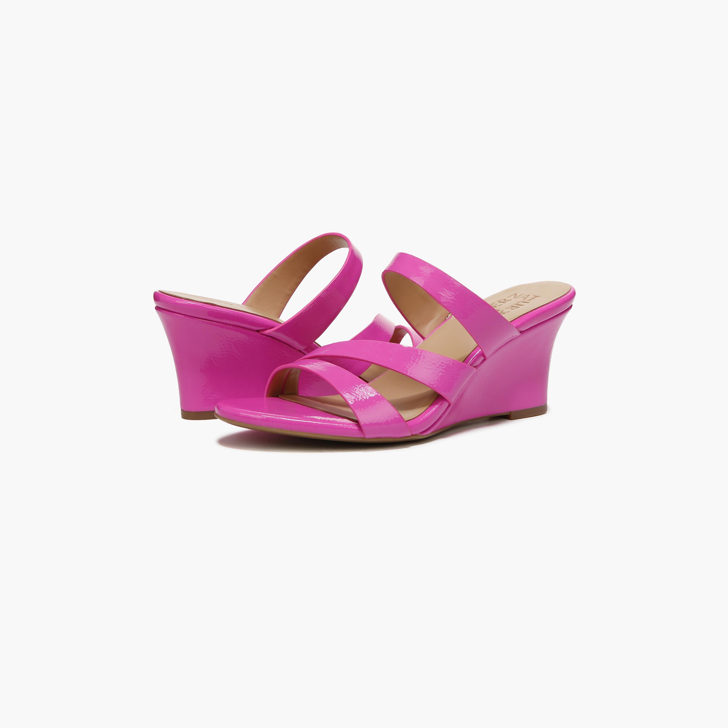Naturalizer Slip On Wedge Sandals with Strap Accent | NABREONA-women-shoes-sandals-flats-image-2