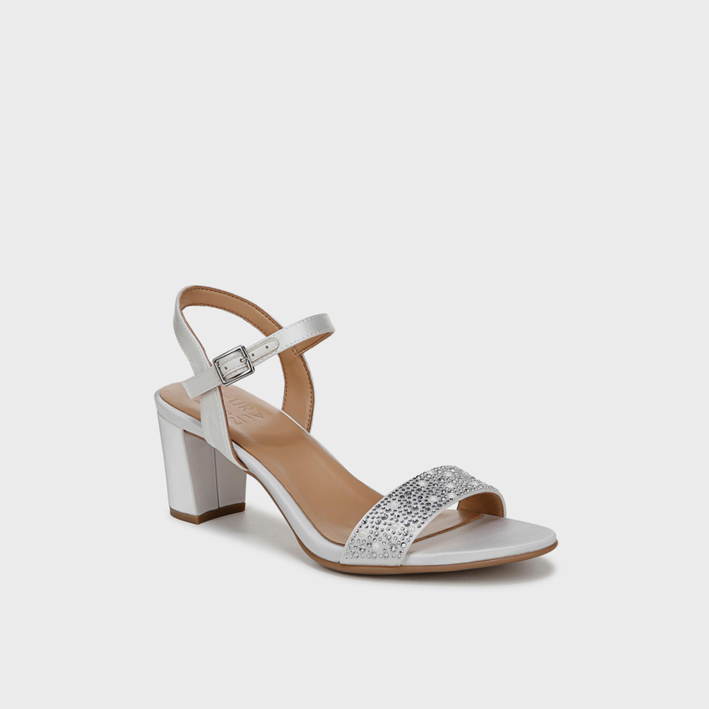 Naturalizer Women's Buckle Strap Block Heels | NABRISTOL5EMB-women-shoes-sandals-heeled-image-1