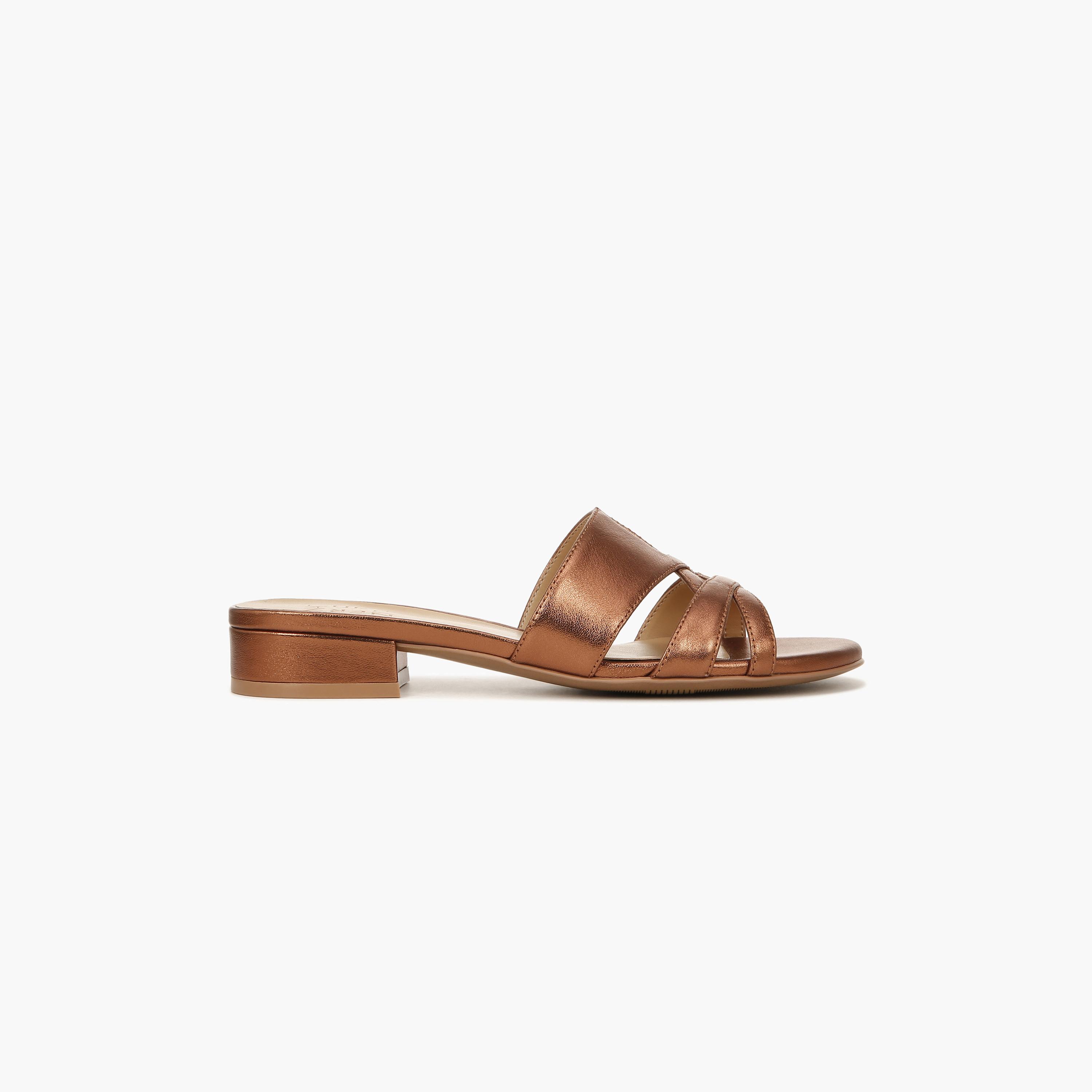 Naturalizer Women's Block Heel Slide Sandals with Cross Strap Design NAMEENA-women-shoes-sandals-flats-image-24