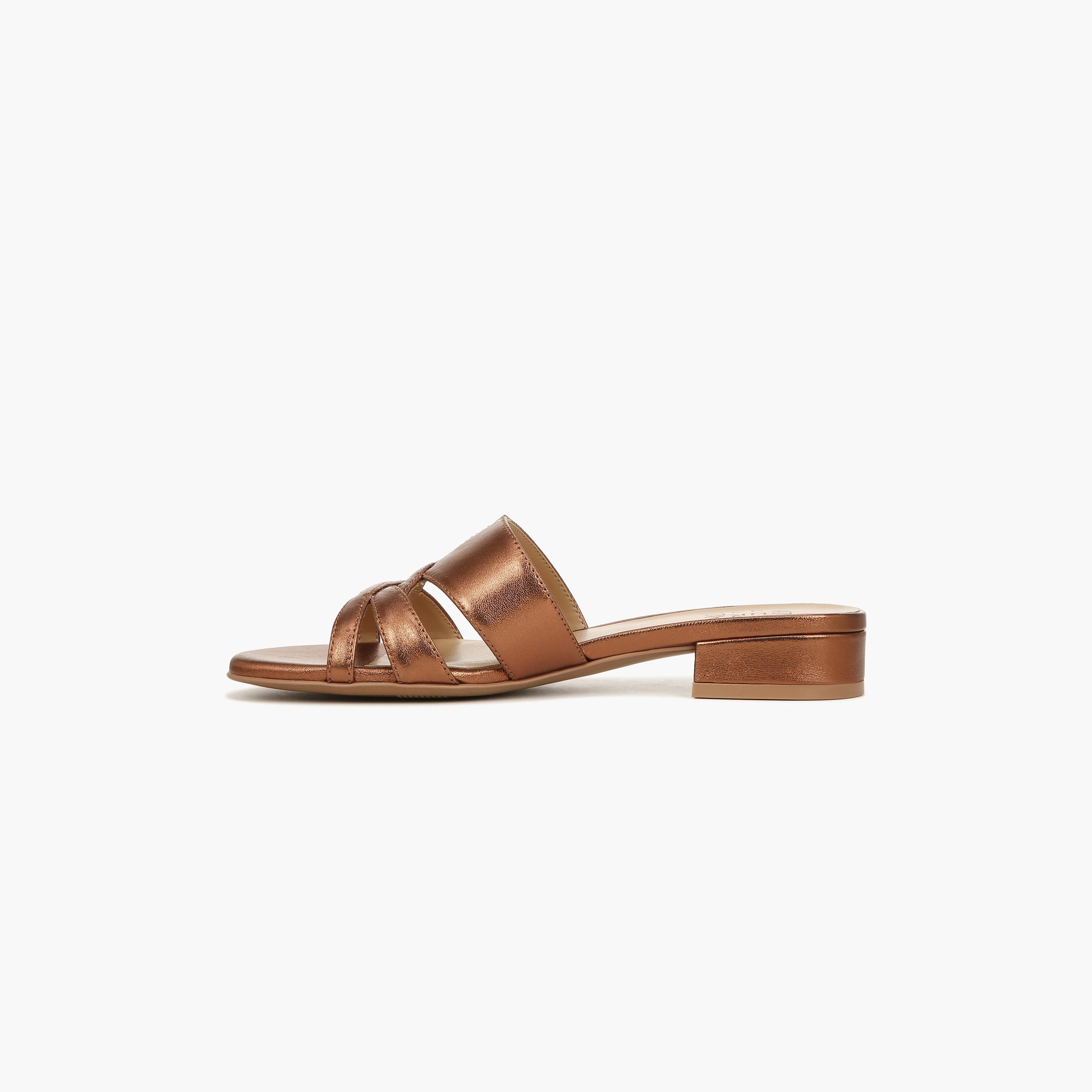 Naturalizer Women's Block Heel Slide Sandals with Cross Strap Design NAMEENA-women-shoes-sandals-flats-image-26