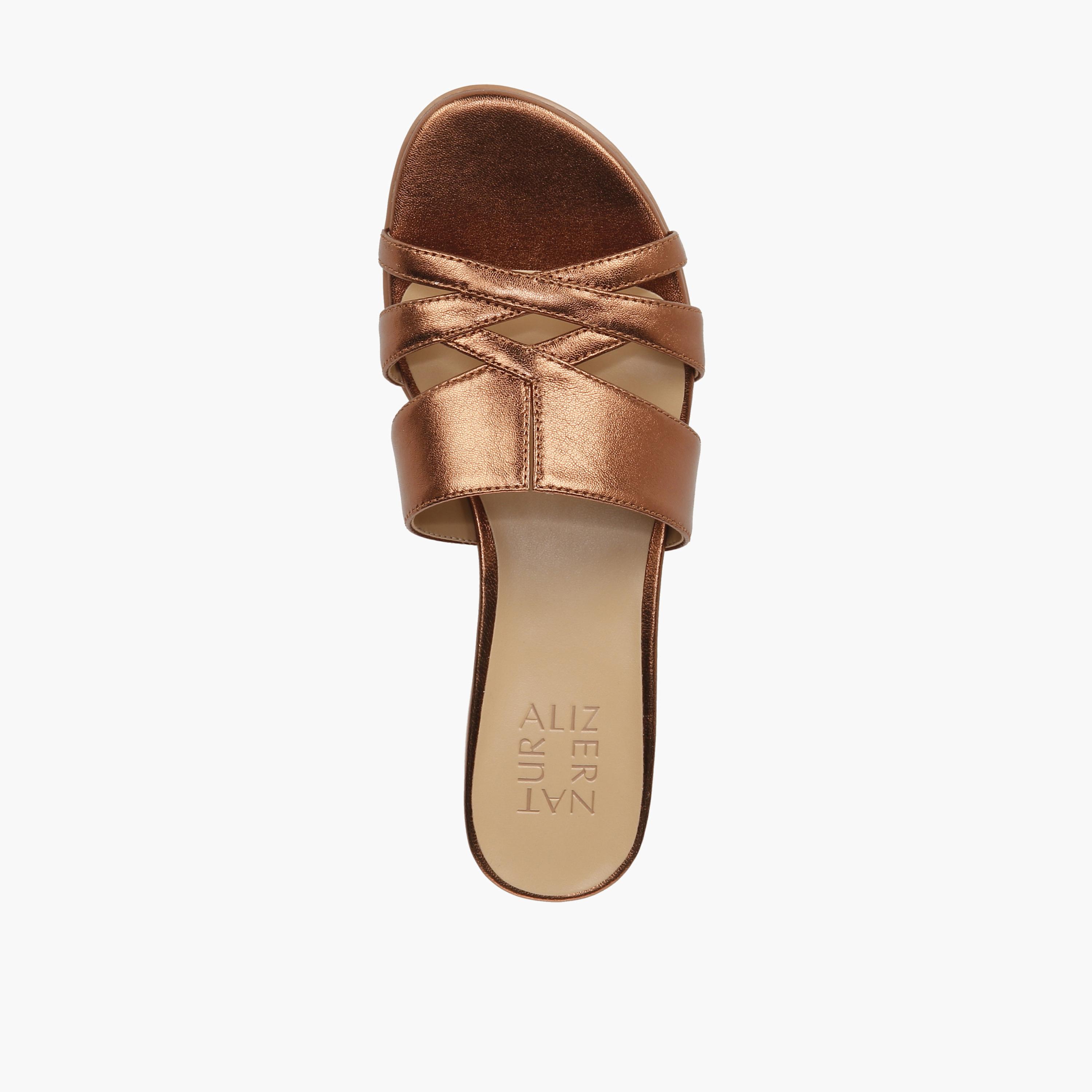 Naturalizer Women's Block Heel Slide Sandals with Cross Strap Design NAMEENA-women-shoes-sandals-flats-image-28