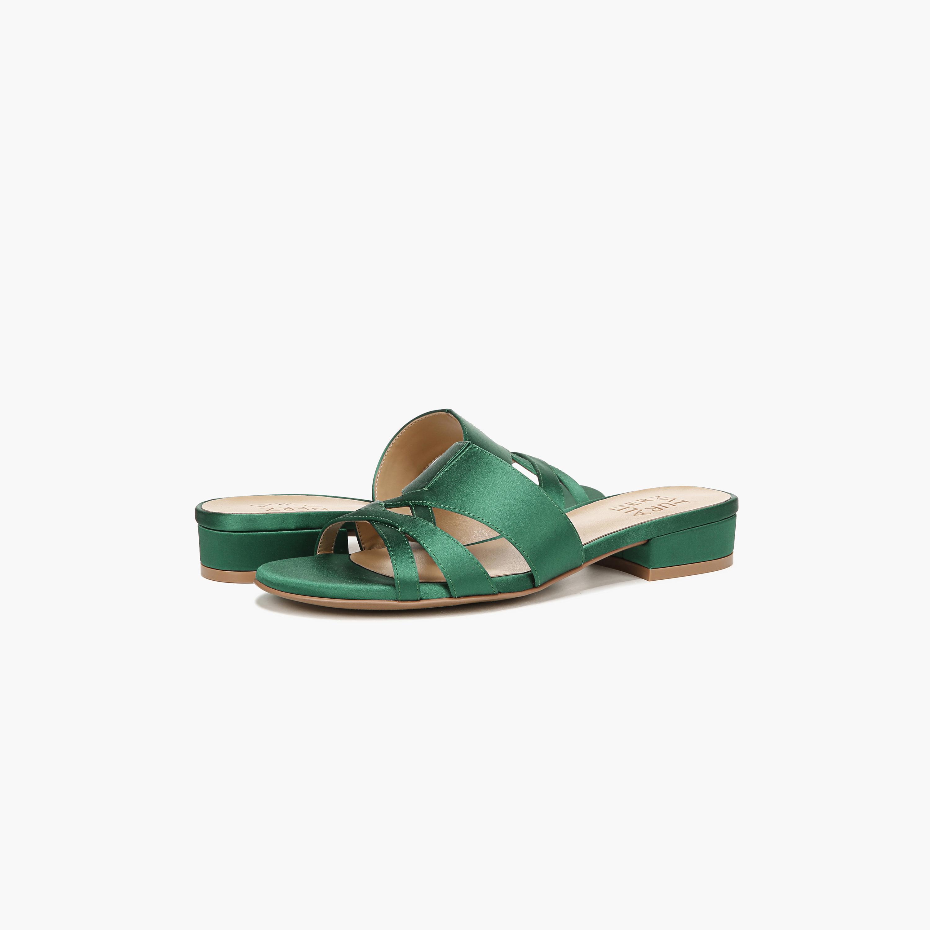 Naturalizer Women's Block Heel Slide Sandals with Cross Strap Design NAMEENA-women-shoes-sandals-flats-image-2