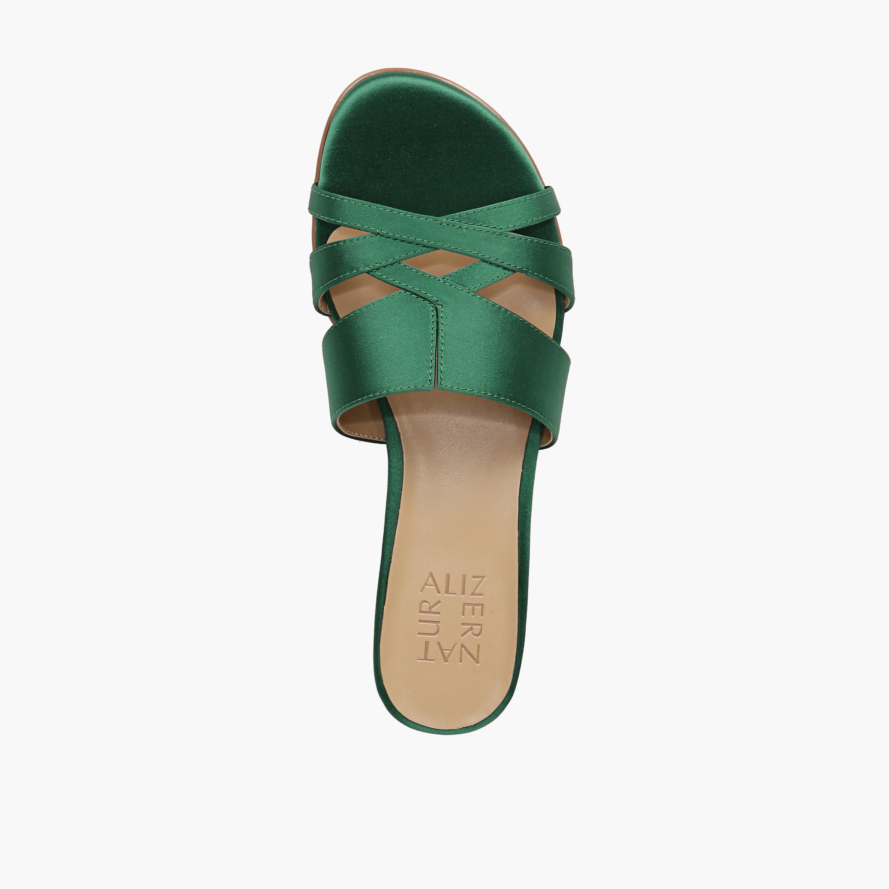 Naturalizer Women's Block Heel Slide Sandals with Cross Strap Design NAMEENA-women-shoes-sandals-flats-image-8