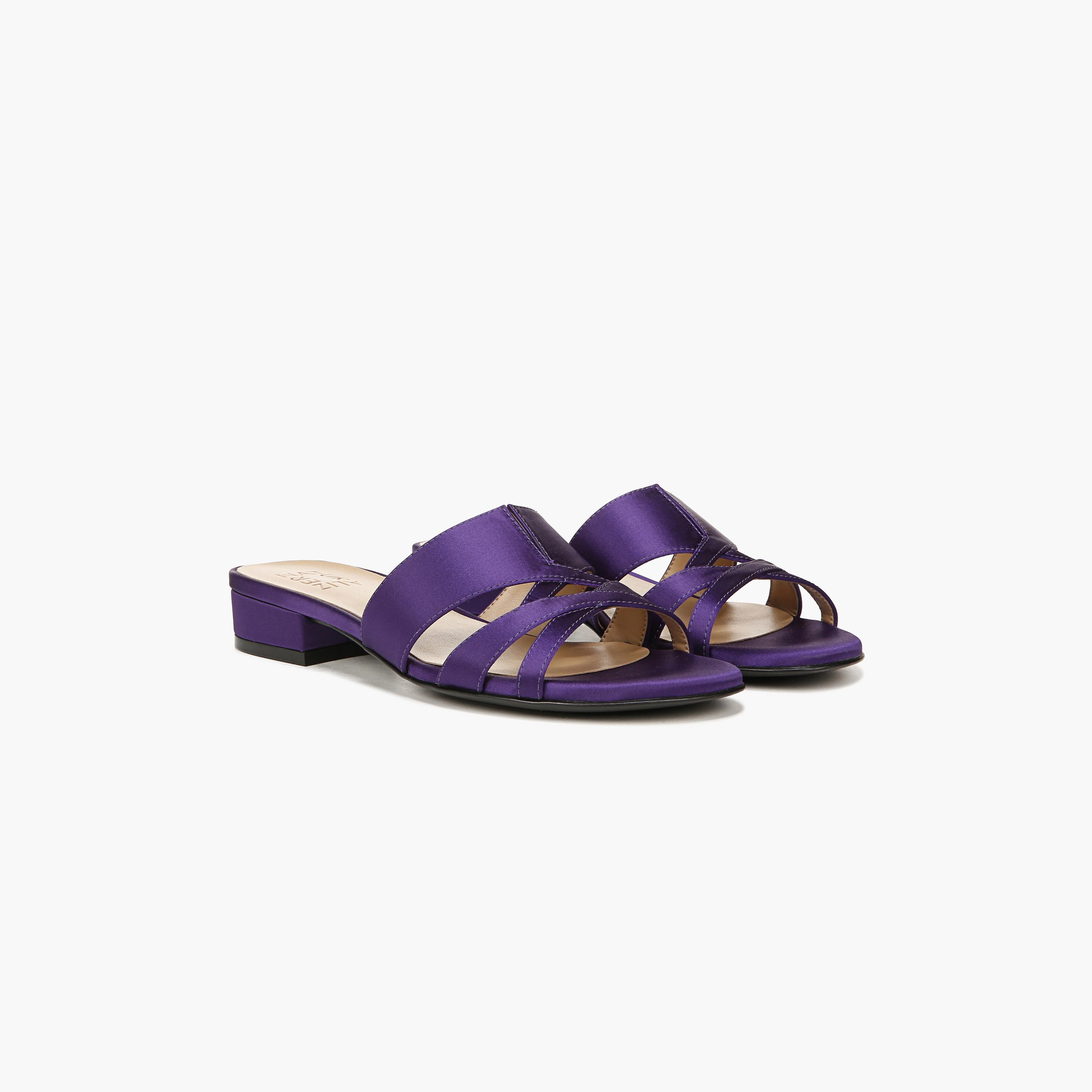 Naturalizer Women's Block Heel Slide Sandals with Cross Strap Design NAMEENA-women-shoes-sandals-flats-image-13