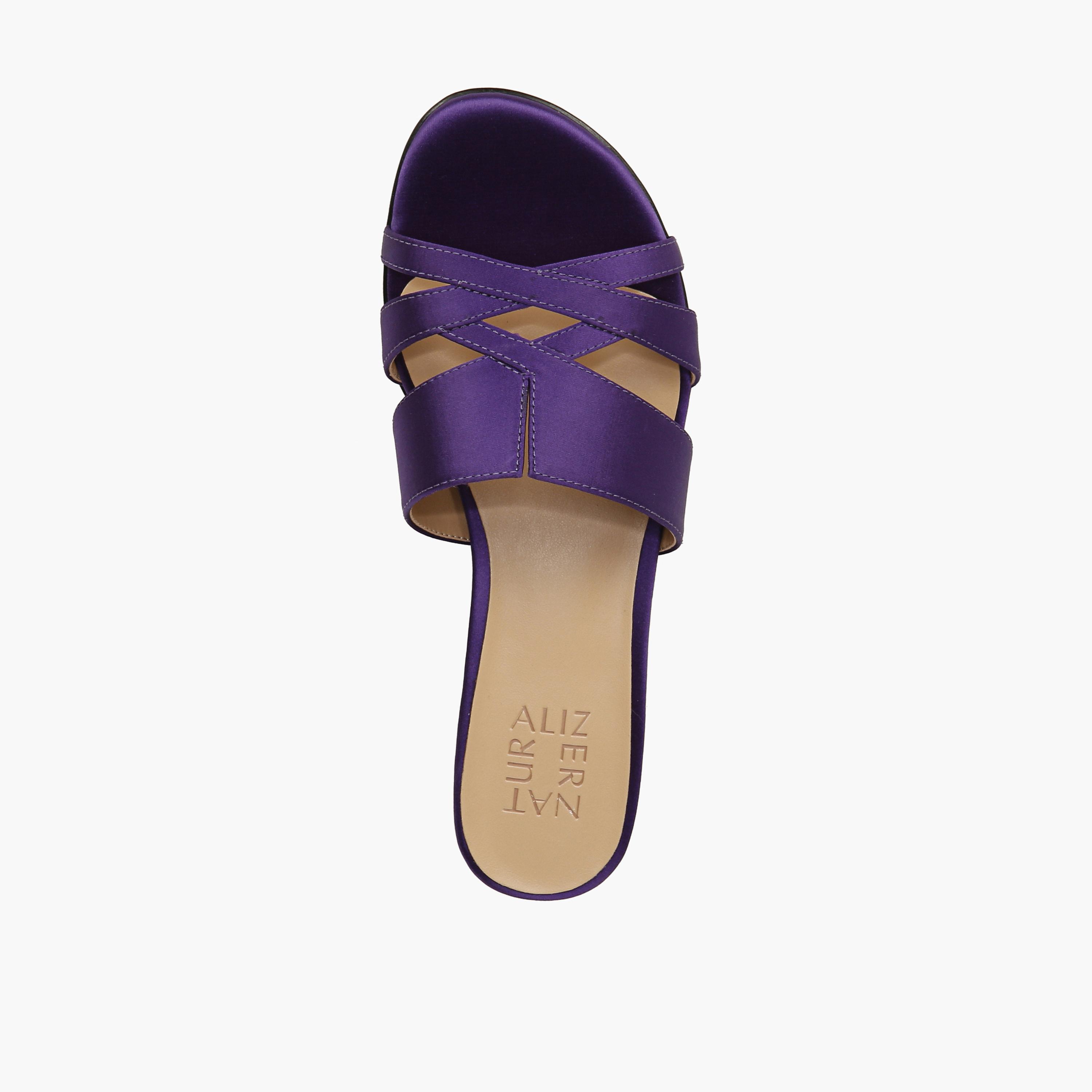 Naturalizer Women's Block Heel Slide Sandals with Cross Strap Design NAMEENA-women-shoes-sandals-flats-image-18