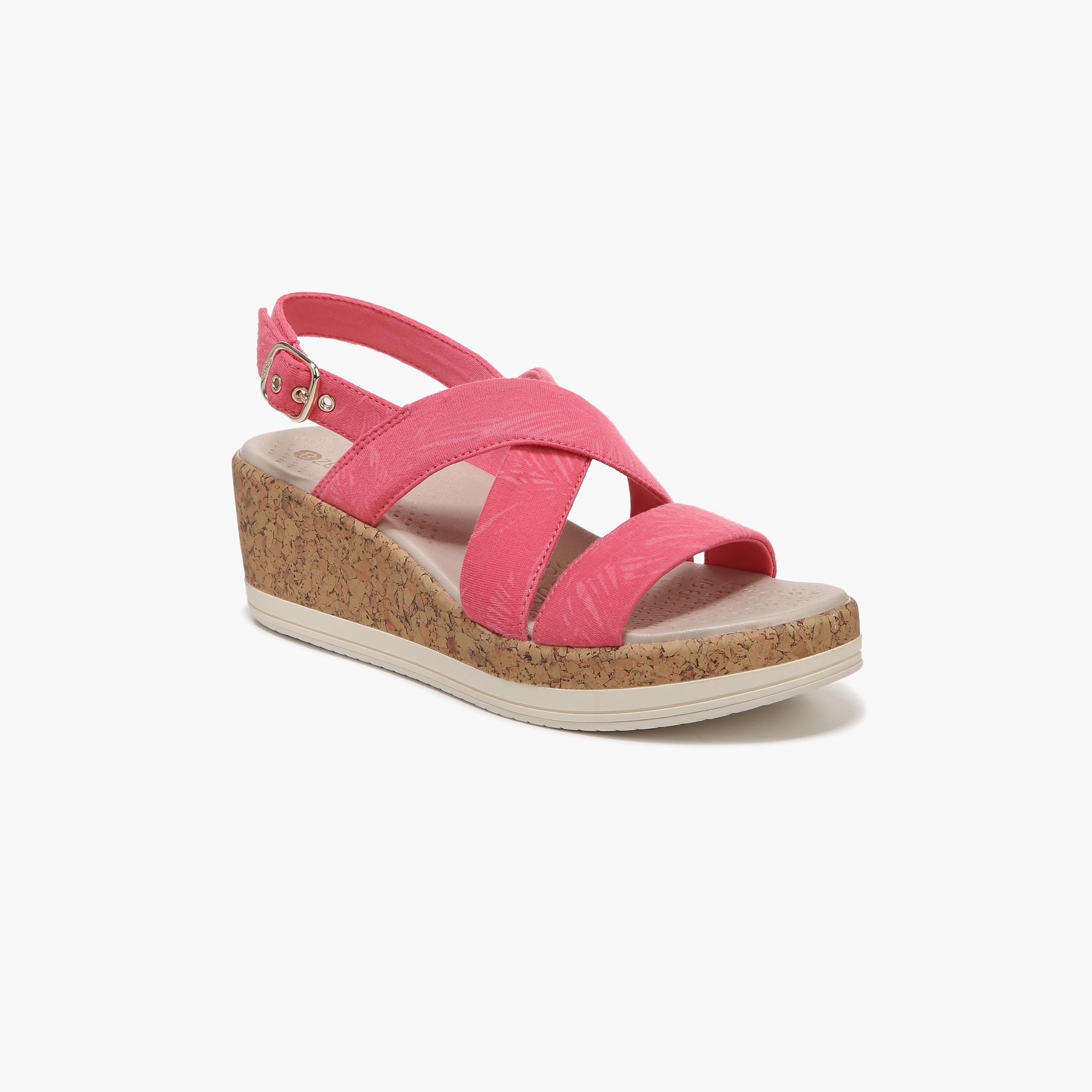 Shop Naturalizer Women's Wedge Heel Strap Sandals with Cross Strap Design  NARADIANTT Online | Centrepoint Saudi