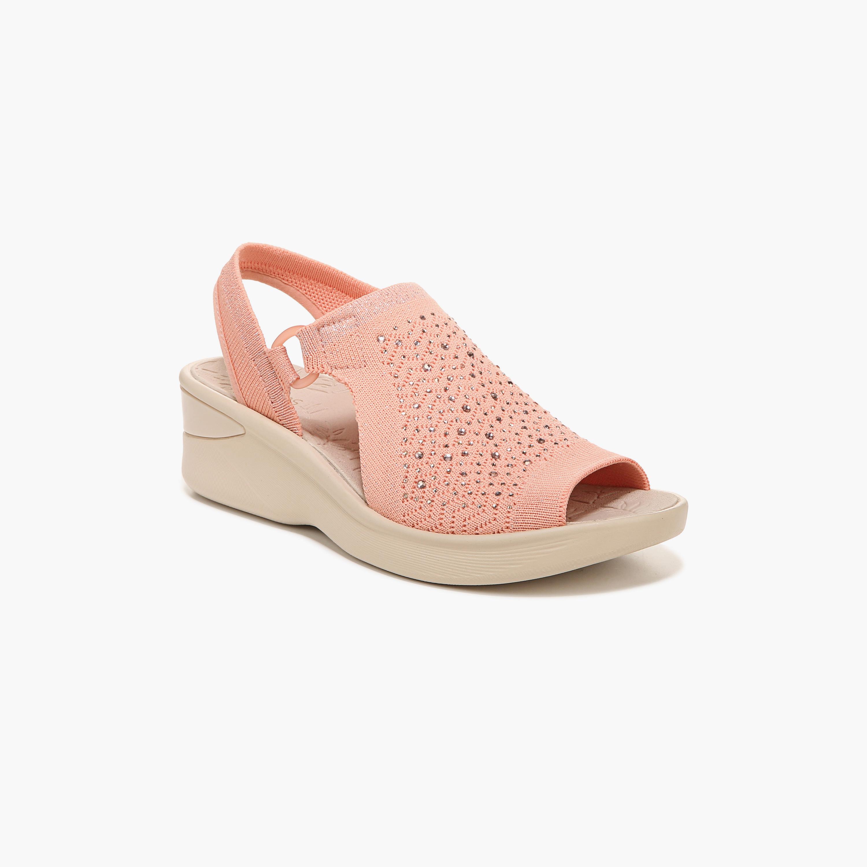 Naturalizer Women's Wedge Heel Strap Sandals with Rhinestones NASTAR BRIGHT-women-shoes-sandals-flats-image-1