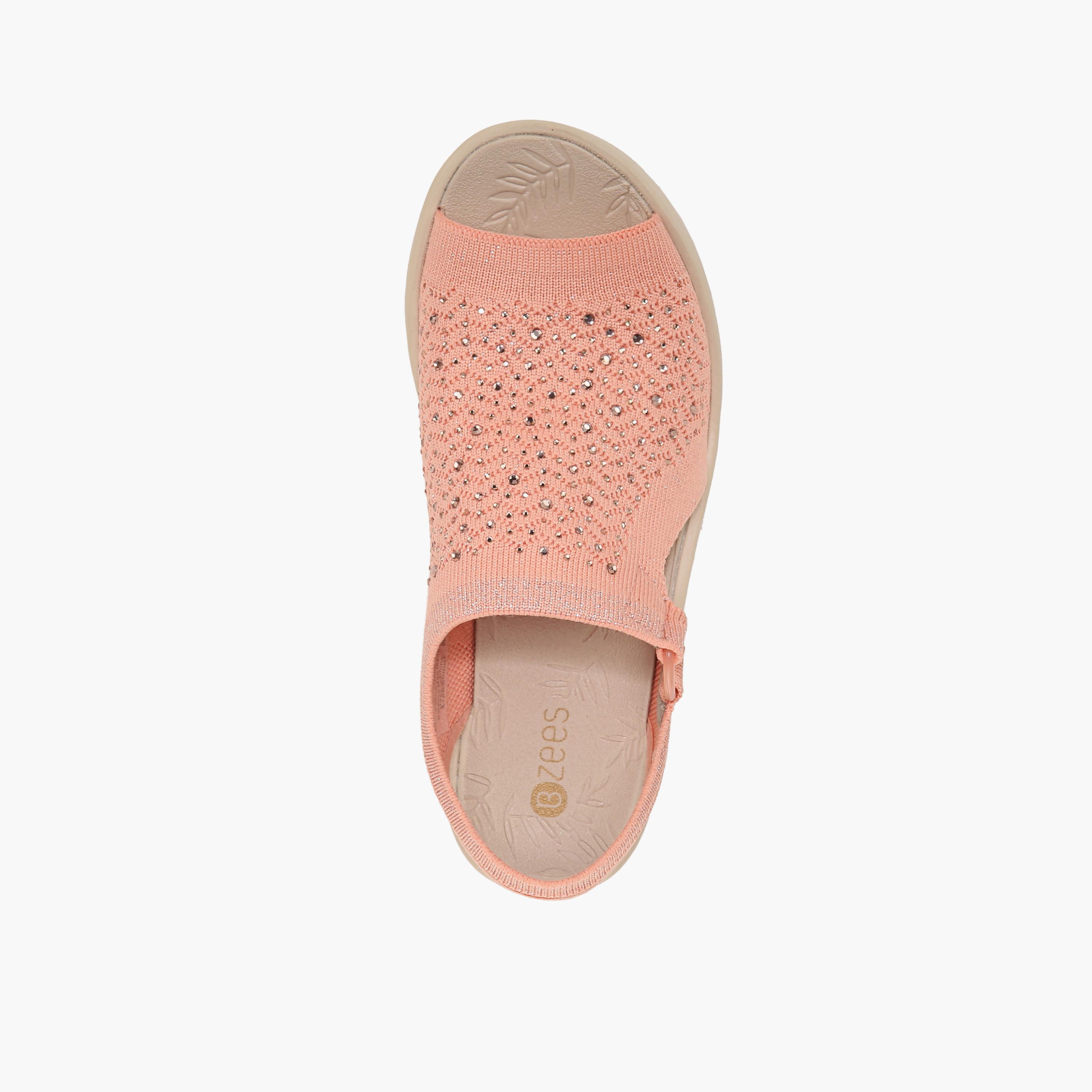 Naturalizer Women's Wedge Heel Strap Sandals with Rhinestones NASTAR BRIGHT-women-shoes-sandals-flats-image-8