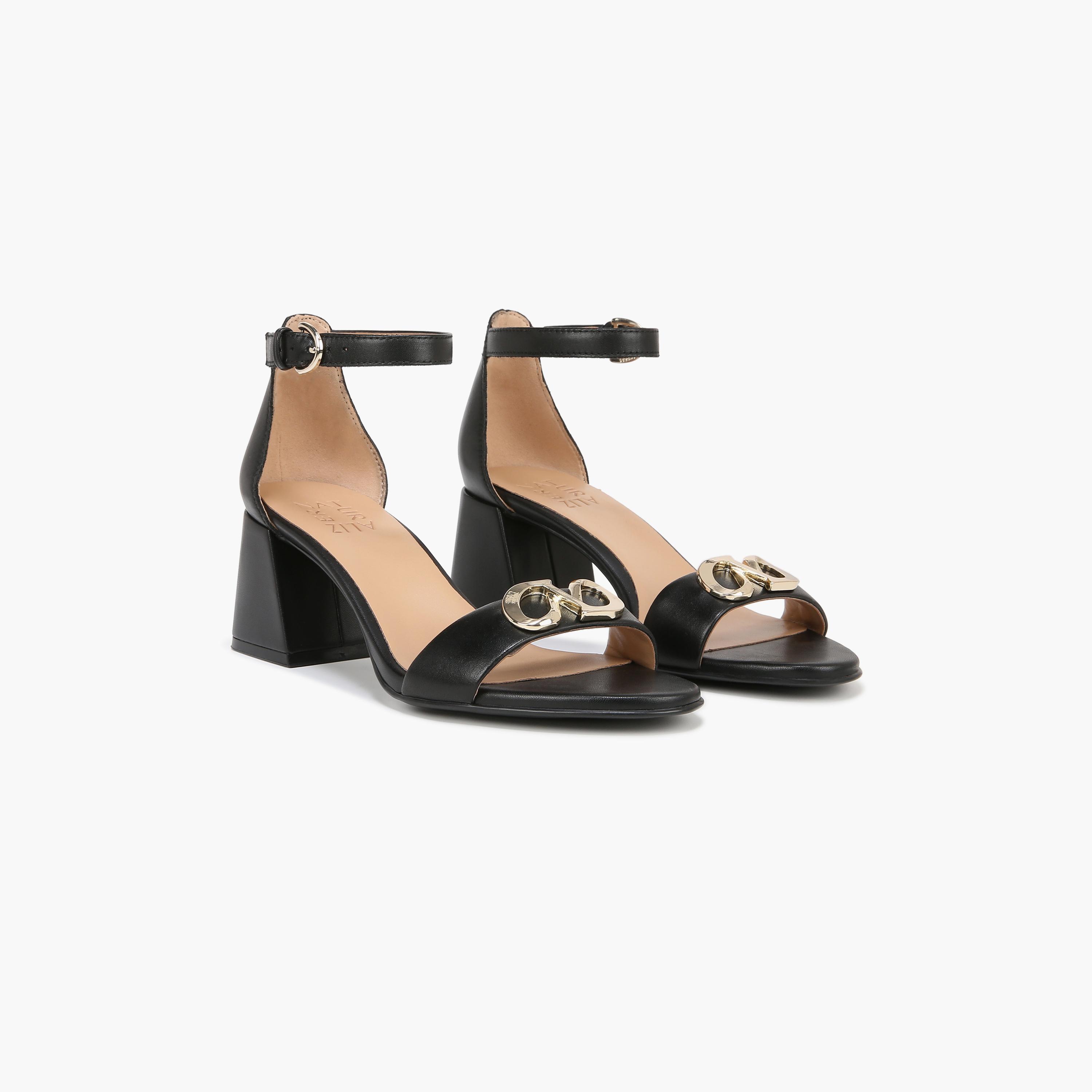 Naturalizer Block Heels with Decorative Vamp Accent | NAVERA-LOGO-women-shoes-heels-image-3