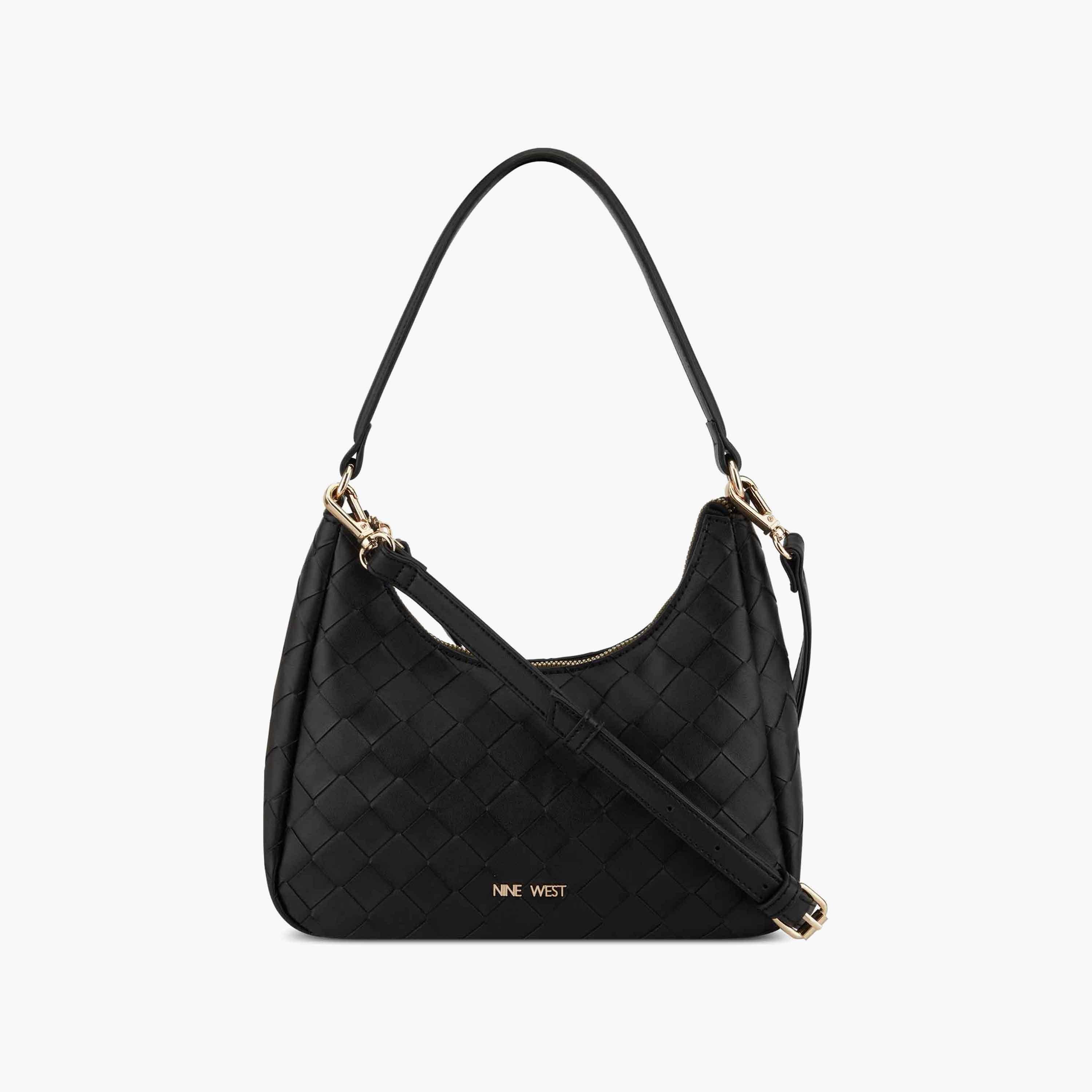 Nine West Bryn Lee Textured Top Handle Hobo Bag with Detachable & Adjustable Chain Strap-women-bagsandwallets-handbags-image-1