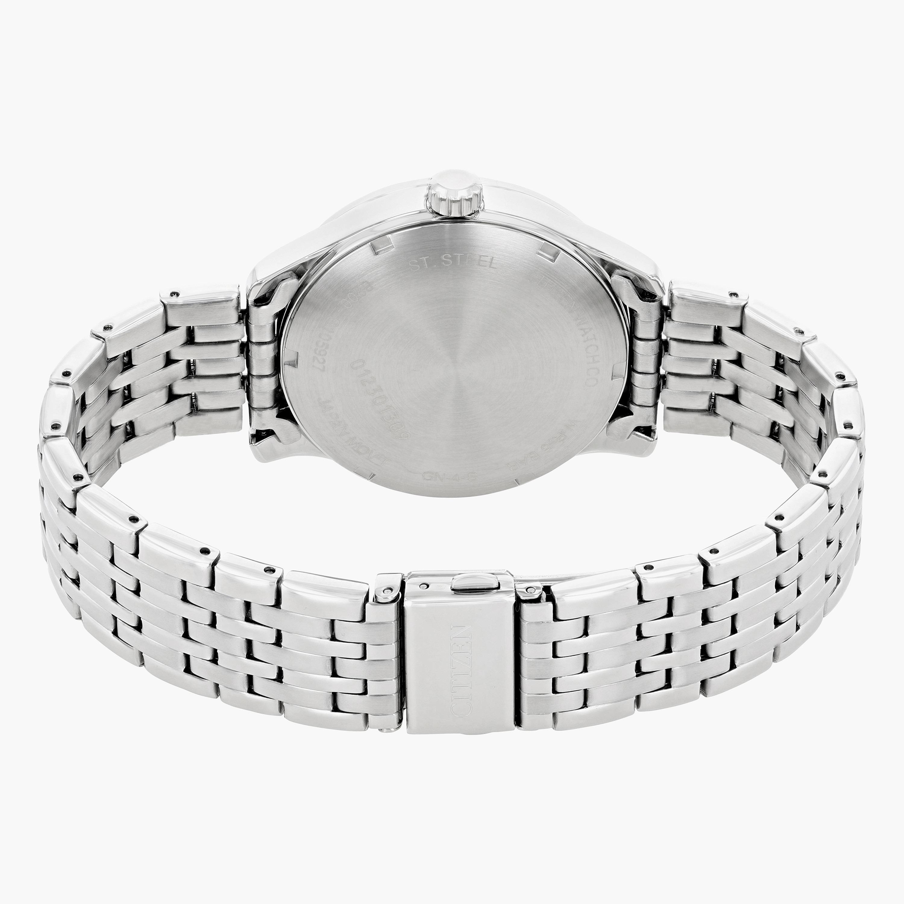 ساعة تناظرية فضيّة اليوم والتاريخ بحزام معدني للرجال من سيتيزن - NH8350 59L-men-watchesandjewellery-watches-image-2