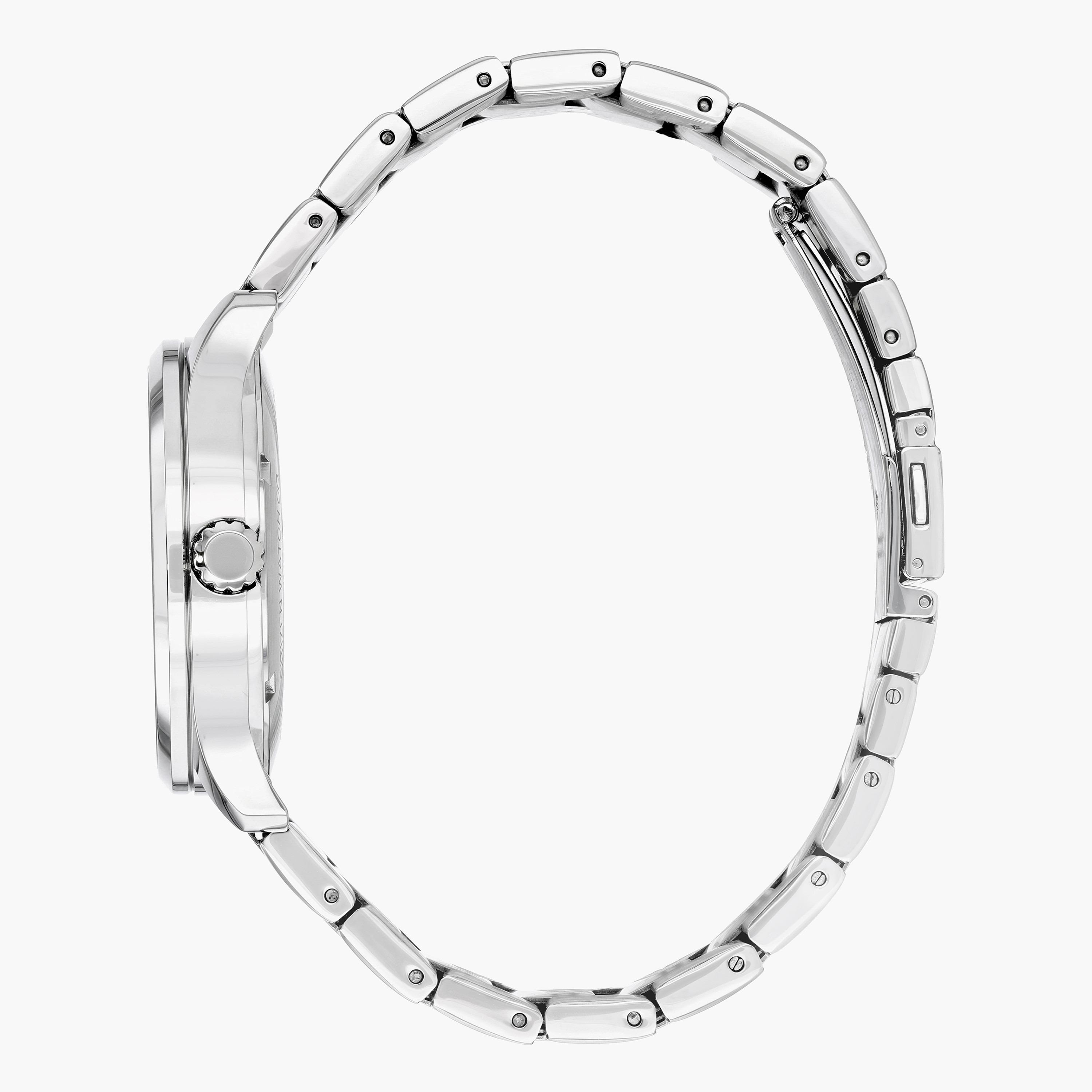 ساعة تناظرية فضيّة اليوم والتاريخ بحزام معدني للرجال من سيتيزن - NH8350 83A-men-watchesandjewellery-watches-image-3