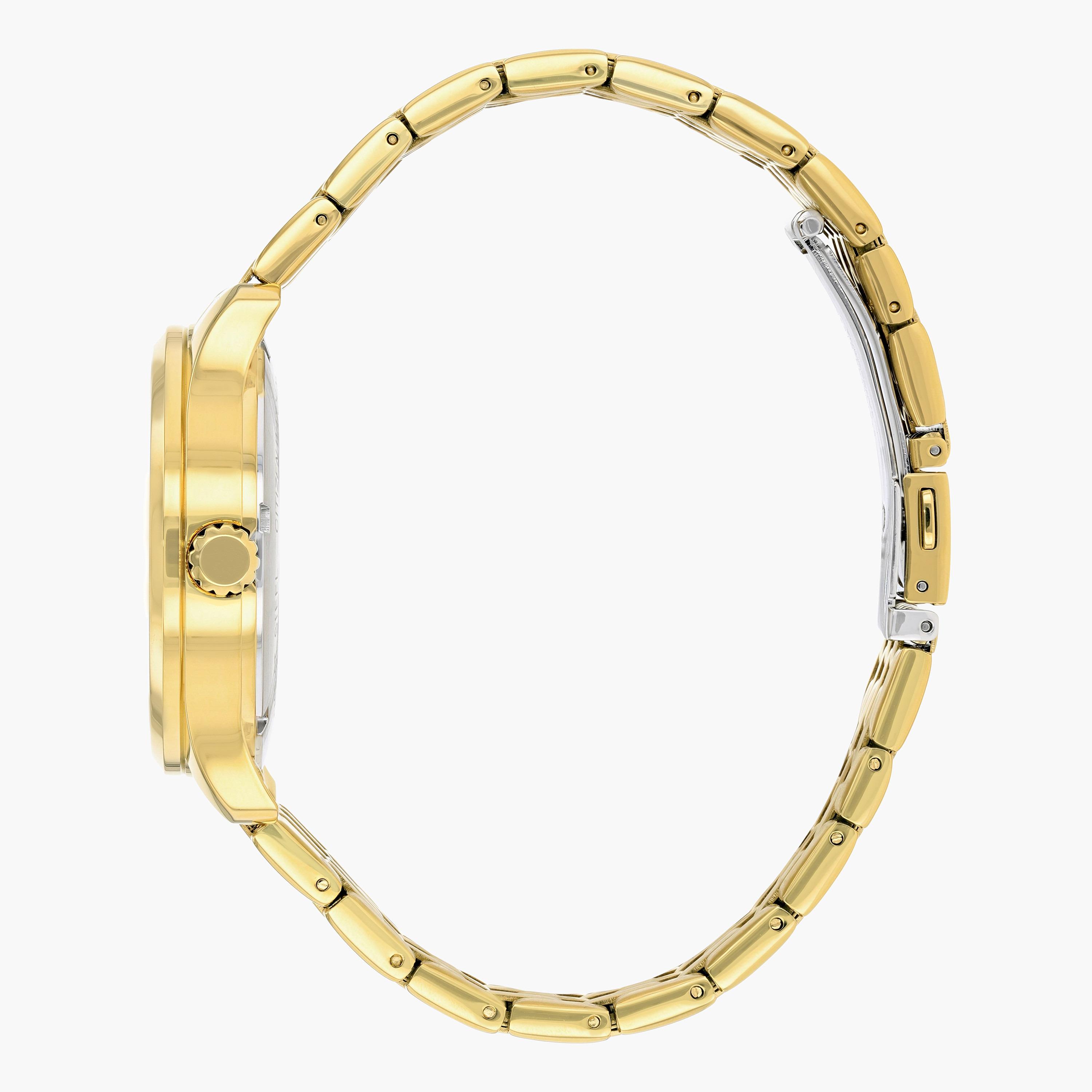 ساعة تناظرية ذهبية اليوم والتاريخ بحزام معدني للرجال من سيتيزن - NH8352 53P-men-watchesandjewellery-watches-image-3