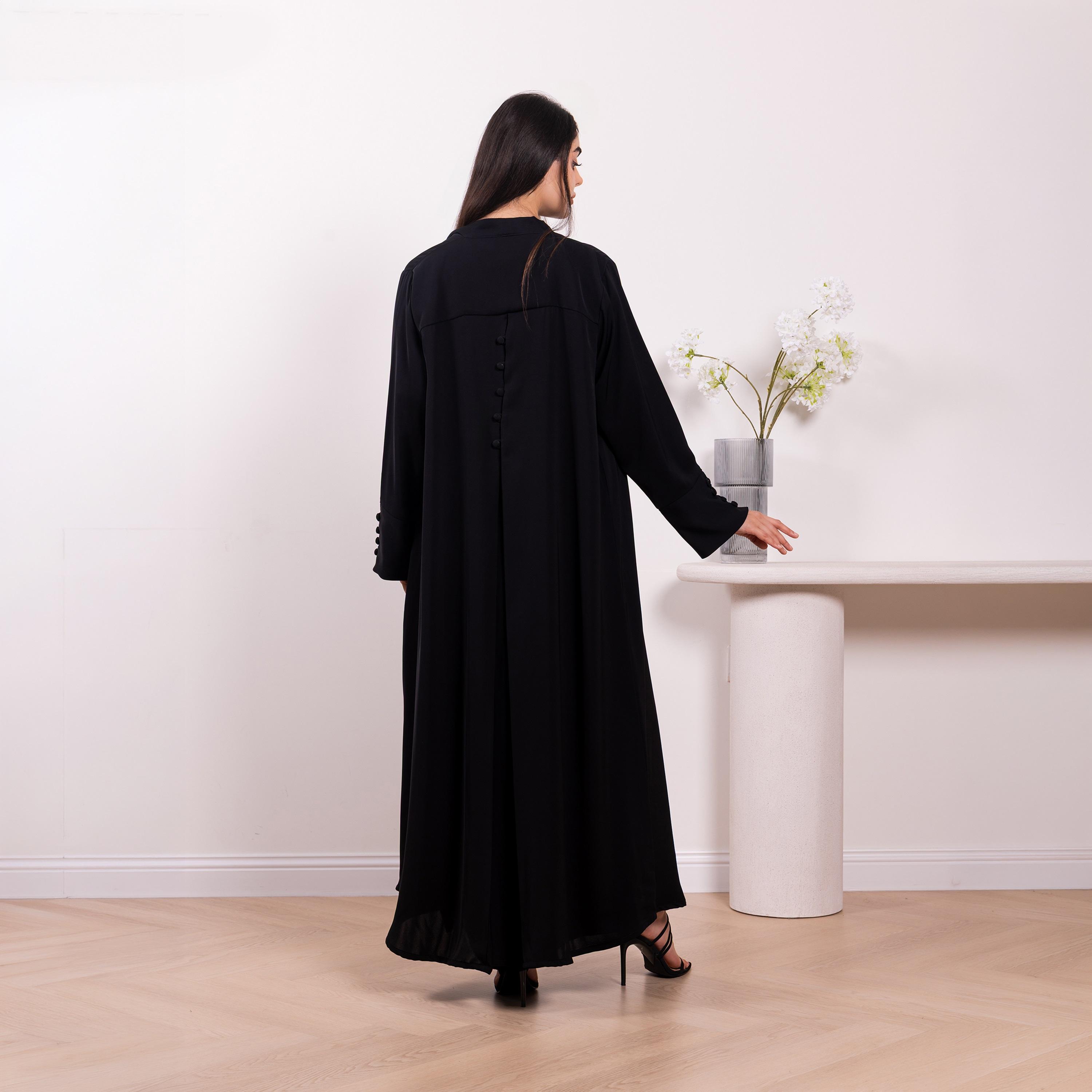 Nikias Black Nida Women's Abaya-women-arabicclothing-abayas-image-4