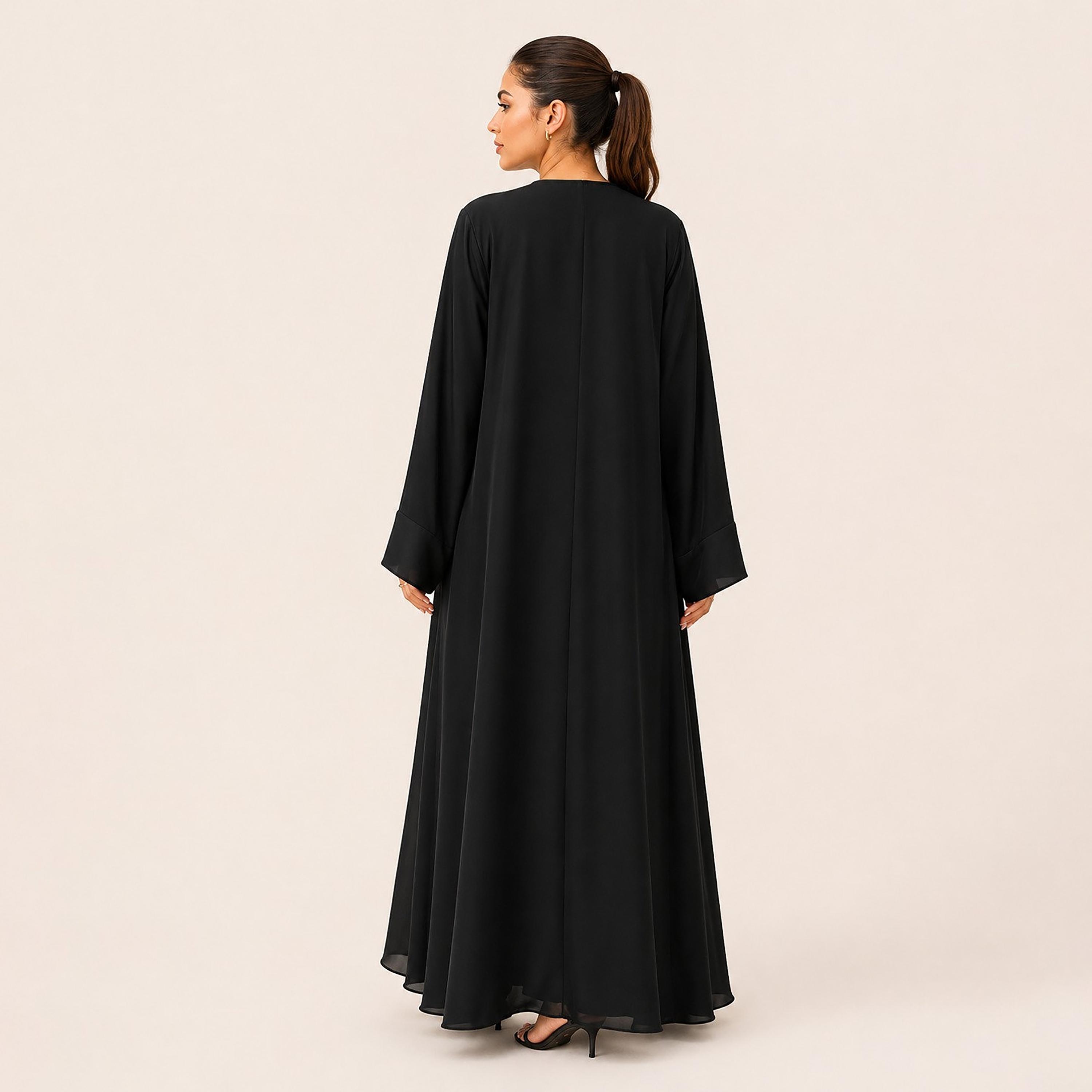Nikias Black Women's Abaya-women-arabicclothing-abayas-image-3