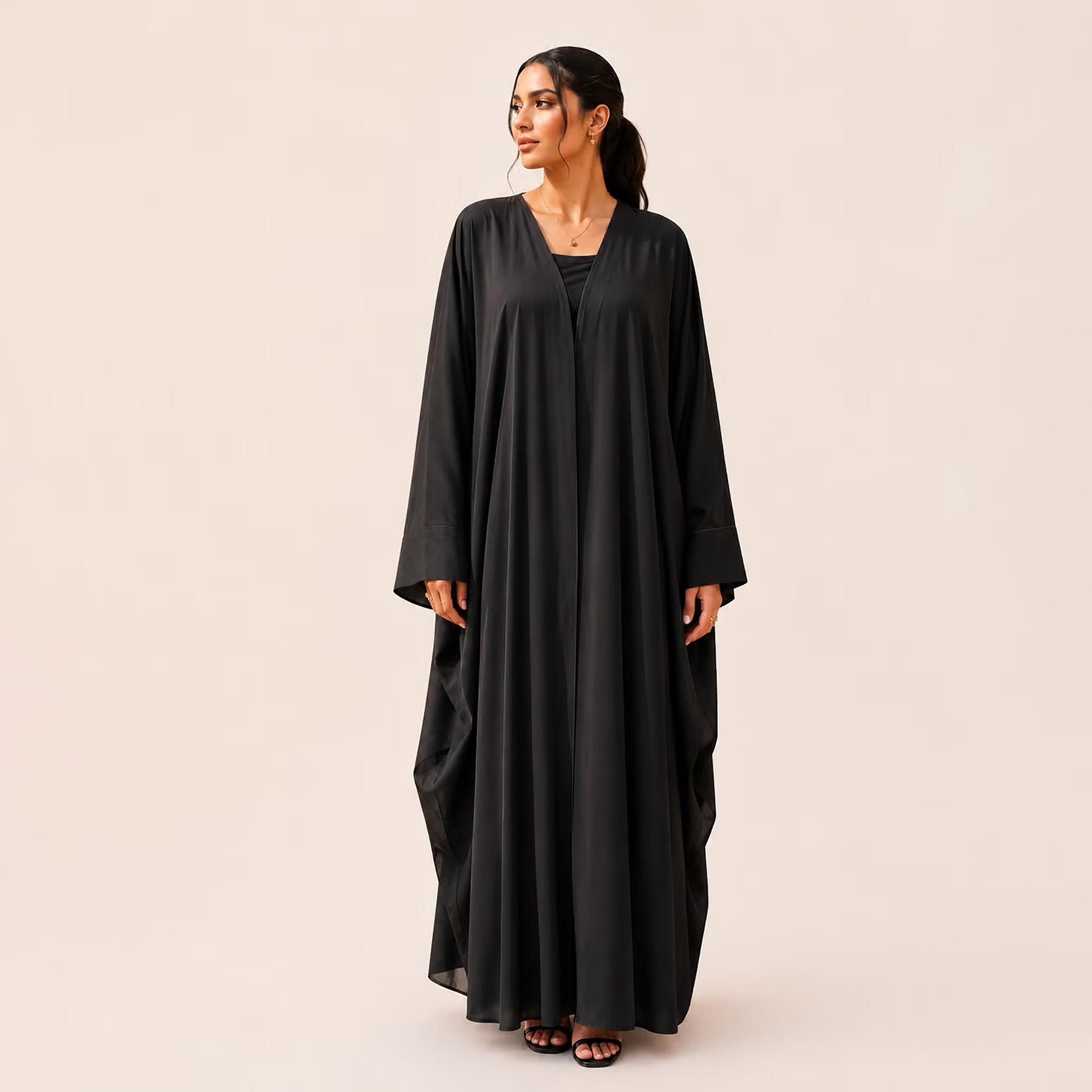 Nikias Black Women's Abaya-women-arabicclothing-abayas-image-1