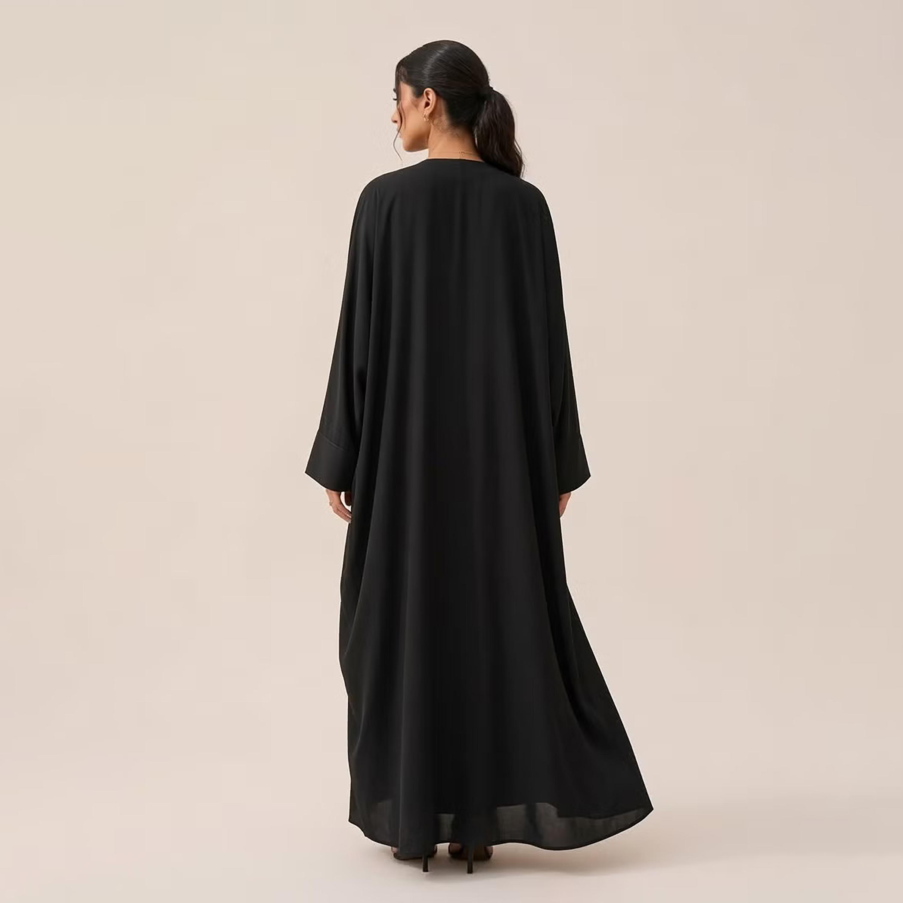Nikias Black Women's Abaya-women-arabicclothing-abayas-image-3
