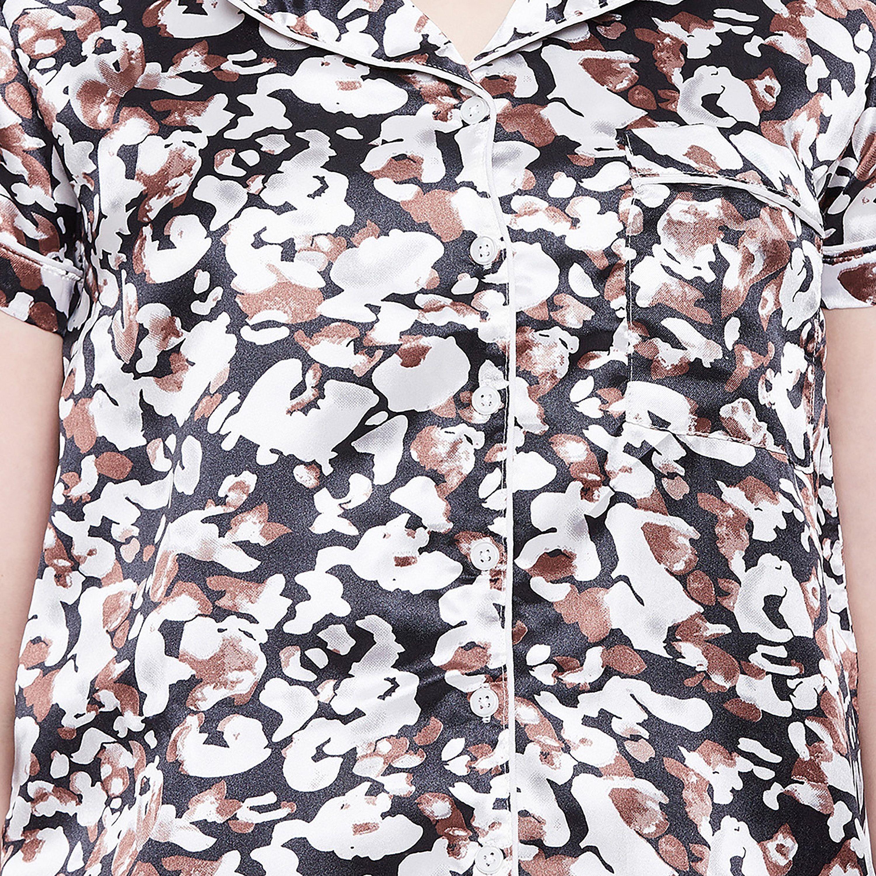 Clovia Set of Animal Print Collared Shirt with Pyjama-women-clothing-nightwear-pyjamas-longsets-image-4