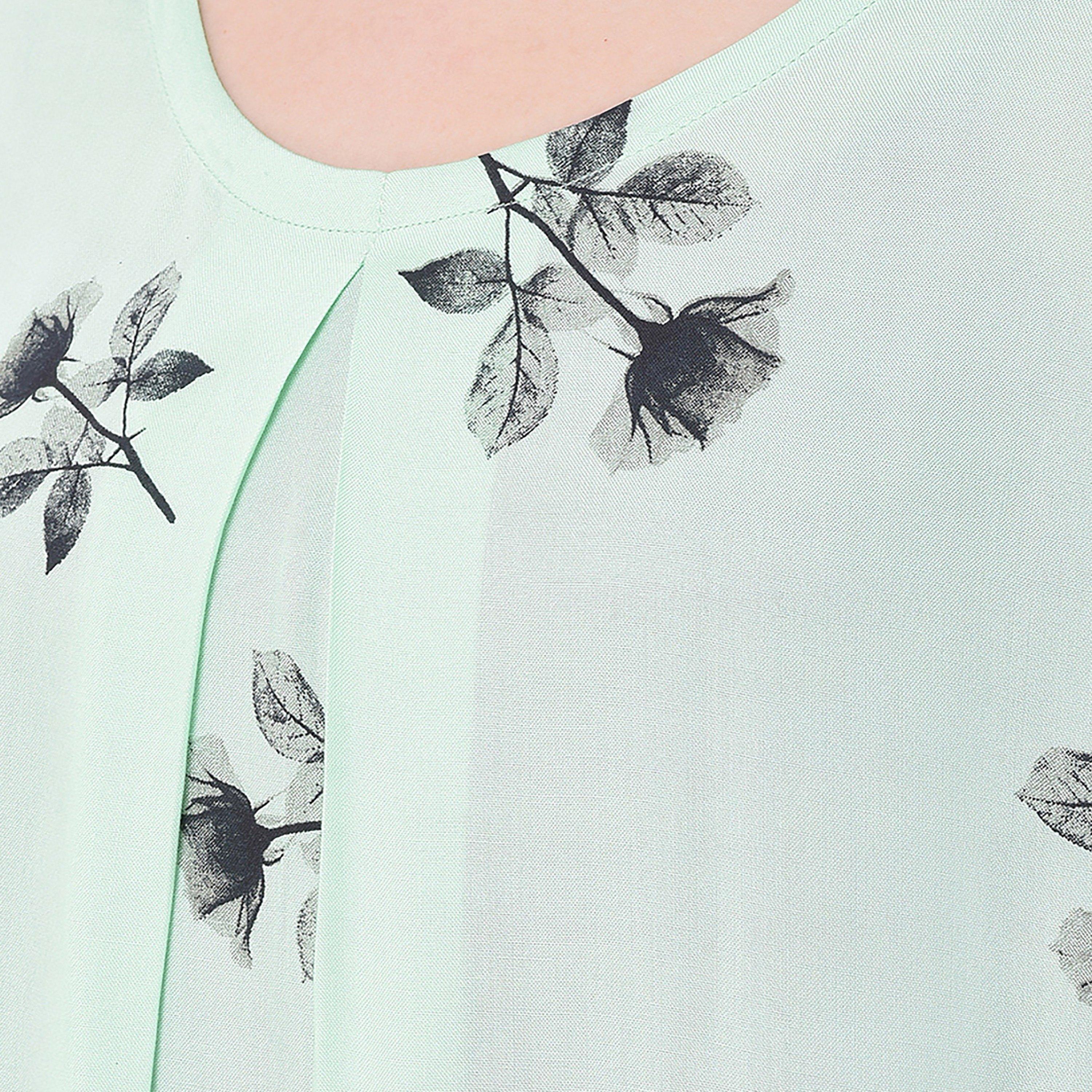 Clovia Printed Round Neck Long Night Dress-women-clothing-nightwear-nighties-image-4