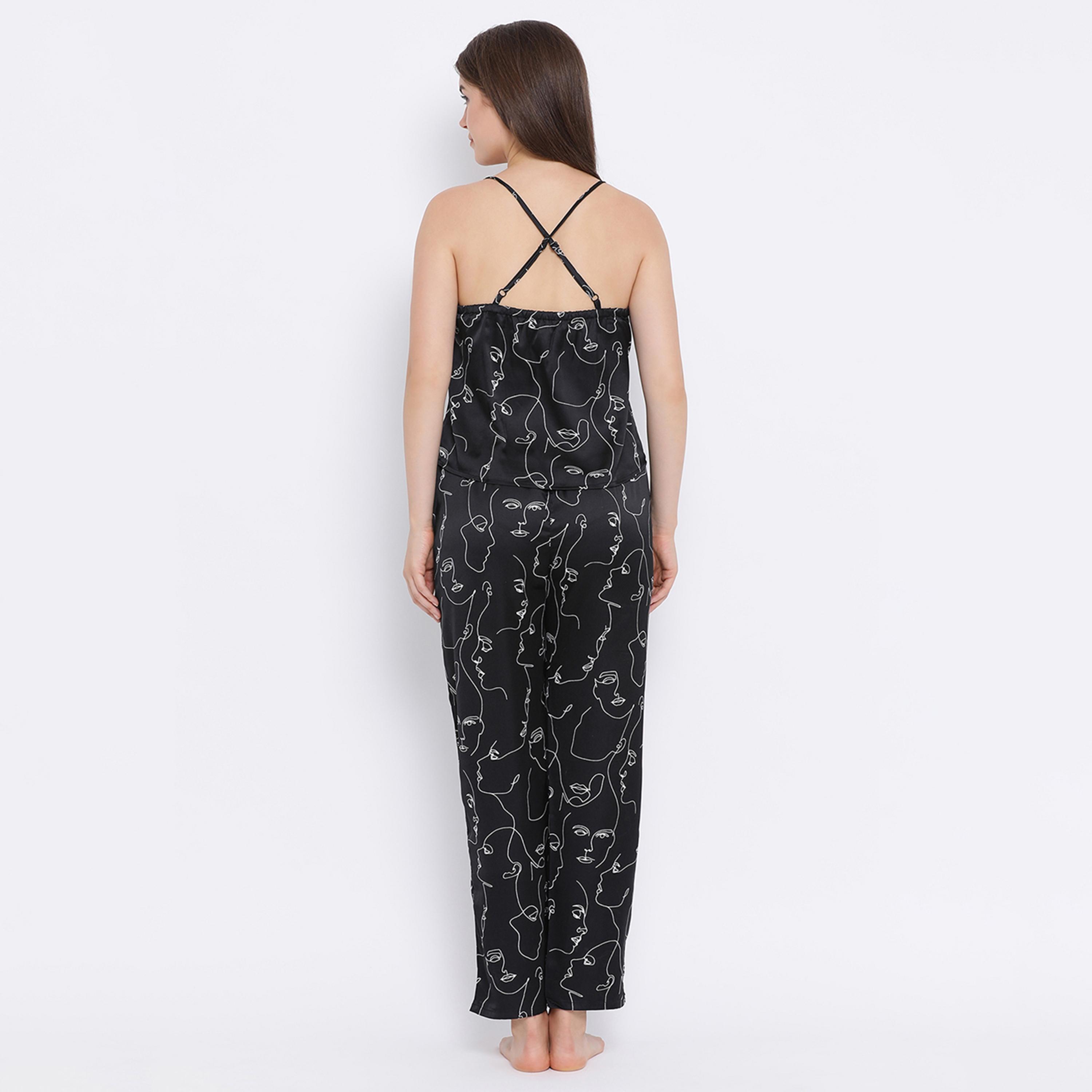 Clovia Set of Graphic Cami Top with Pyjama-women-clothing-nightwear-pyjamas-longsets-image-5