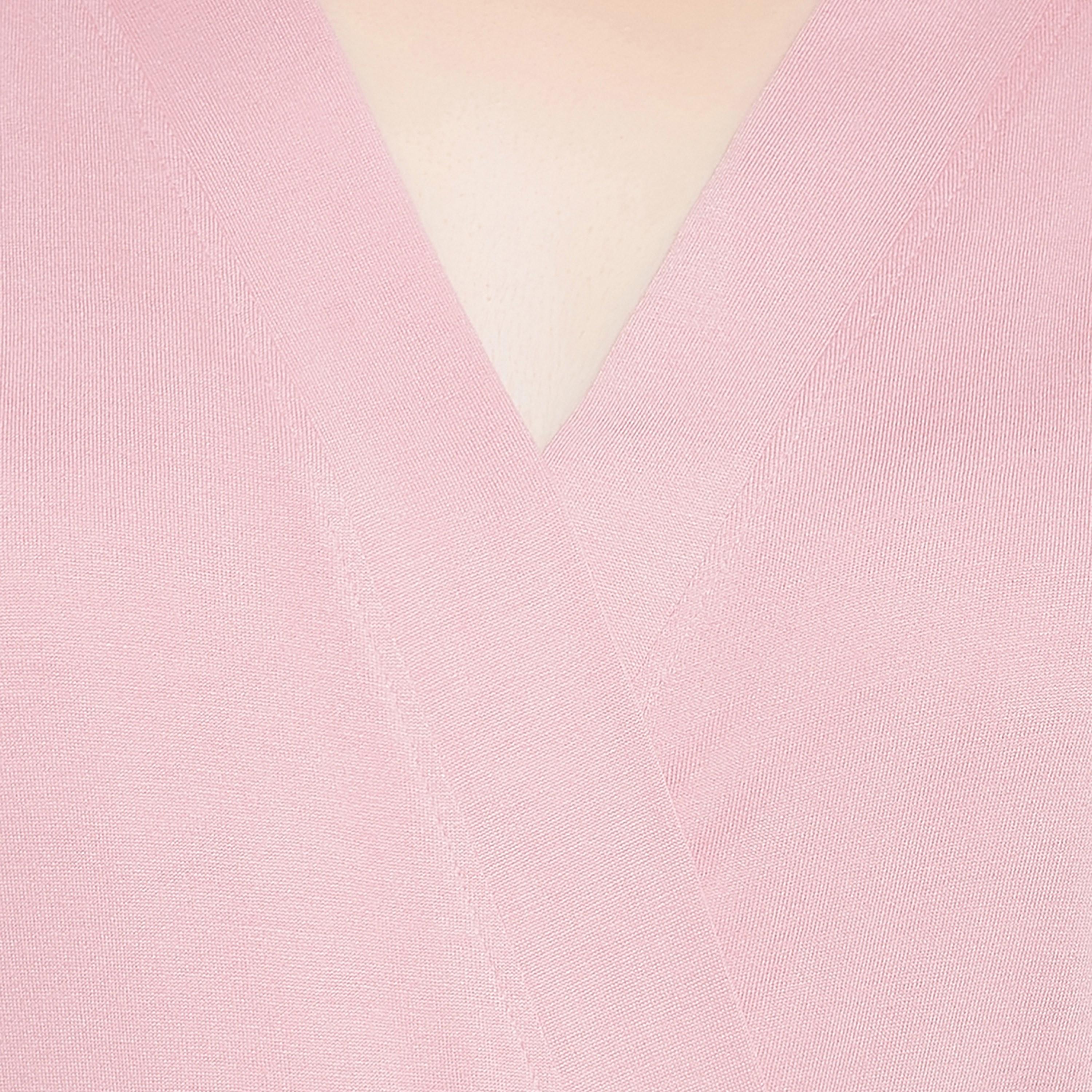 Clovia Chic Basic Women's Robe in Baby Pink - Viscose-women-clothing-nightwear-robes-image-6