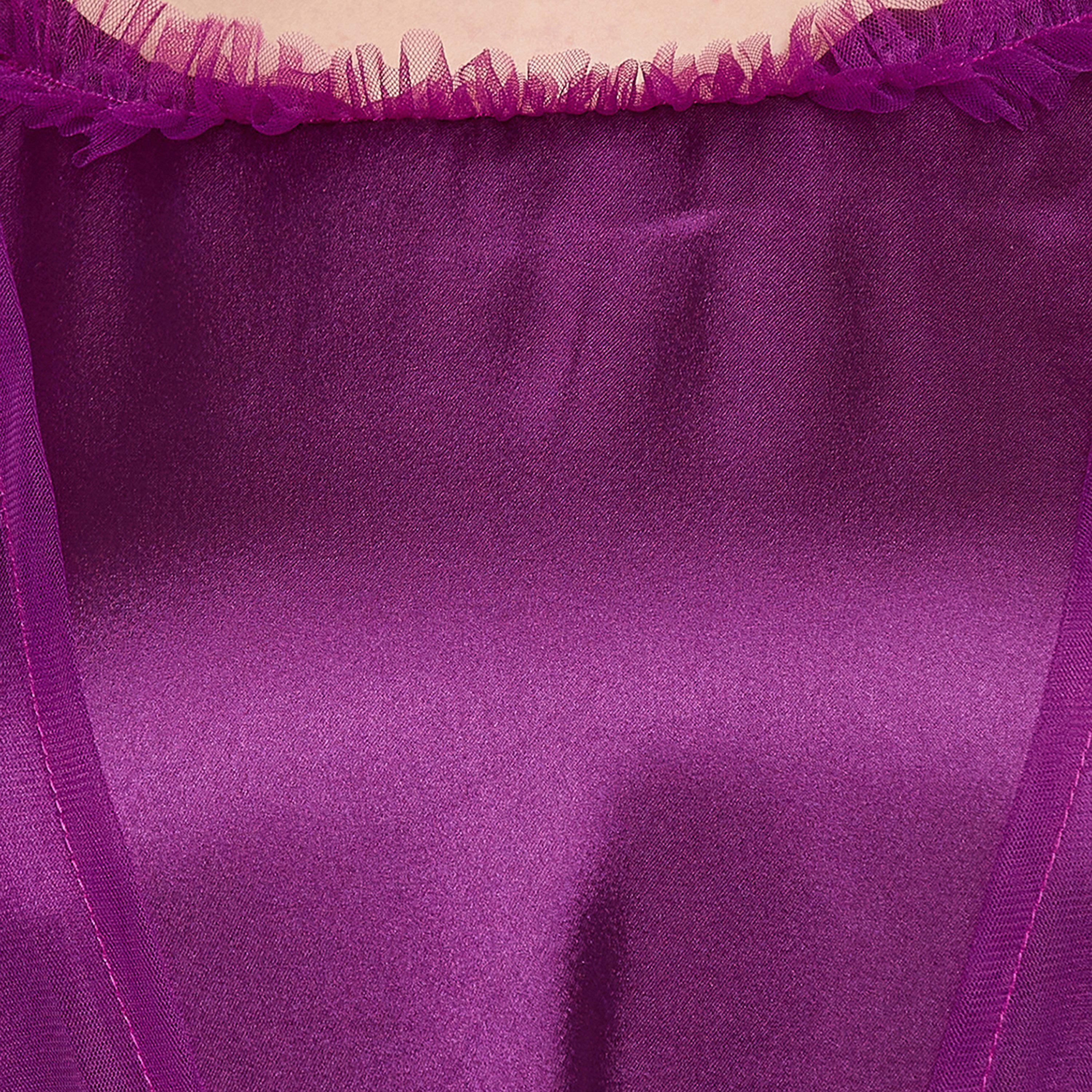 Clovia Chic Basic Short Night Dress & Women's Robe Set in Purple - Satin-women-clothing-nightwear-robes-image-5