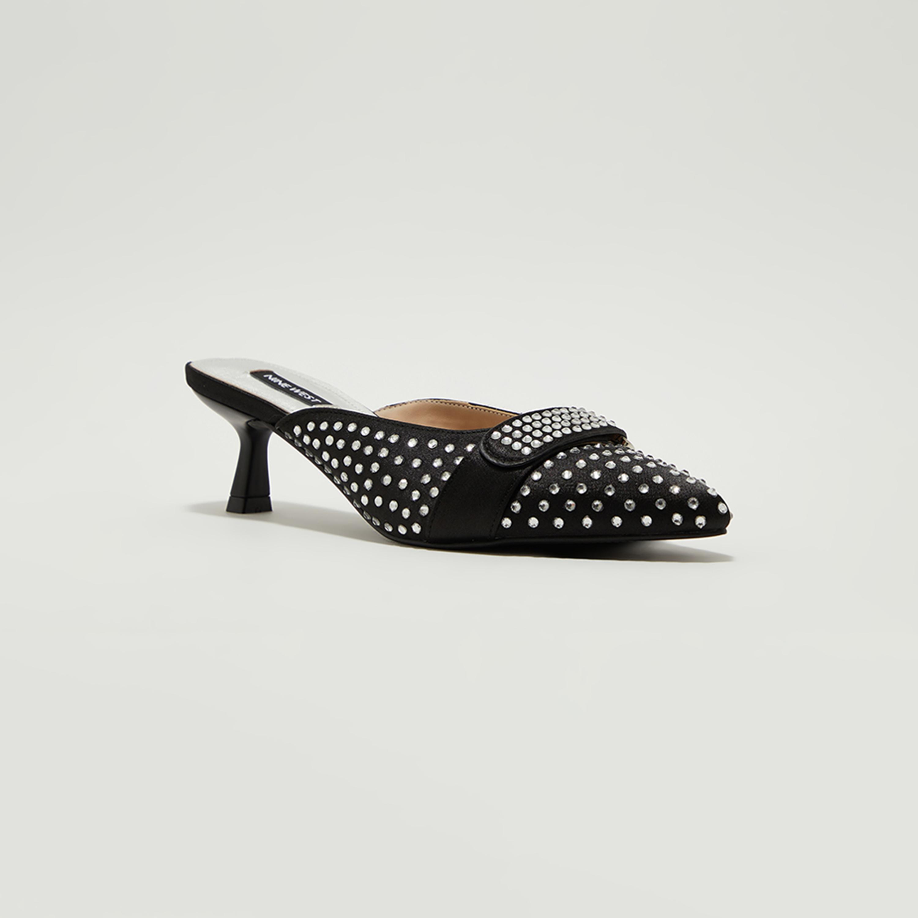 حذاء ميولز بكعب كريستالي للنساء من ناين ويست | NWAARON-AK-women-shoes-heels-image-1